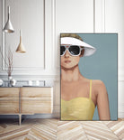 Glamour Rays by Daleno Art on GIANT ART - beige abstract figure