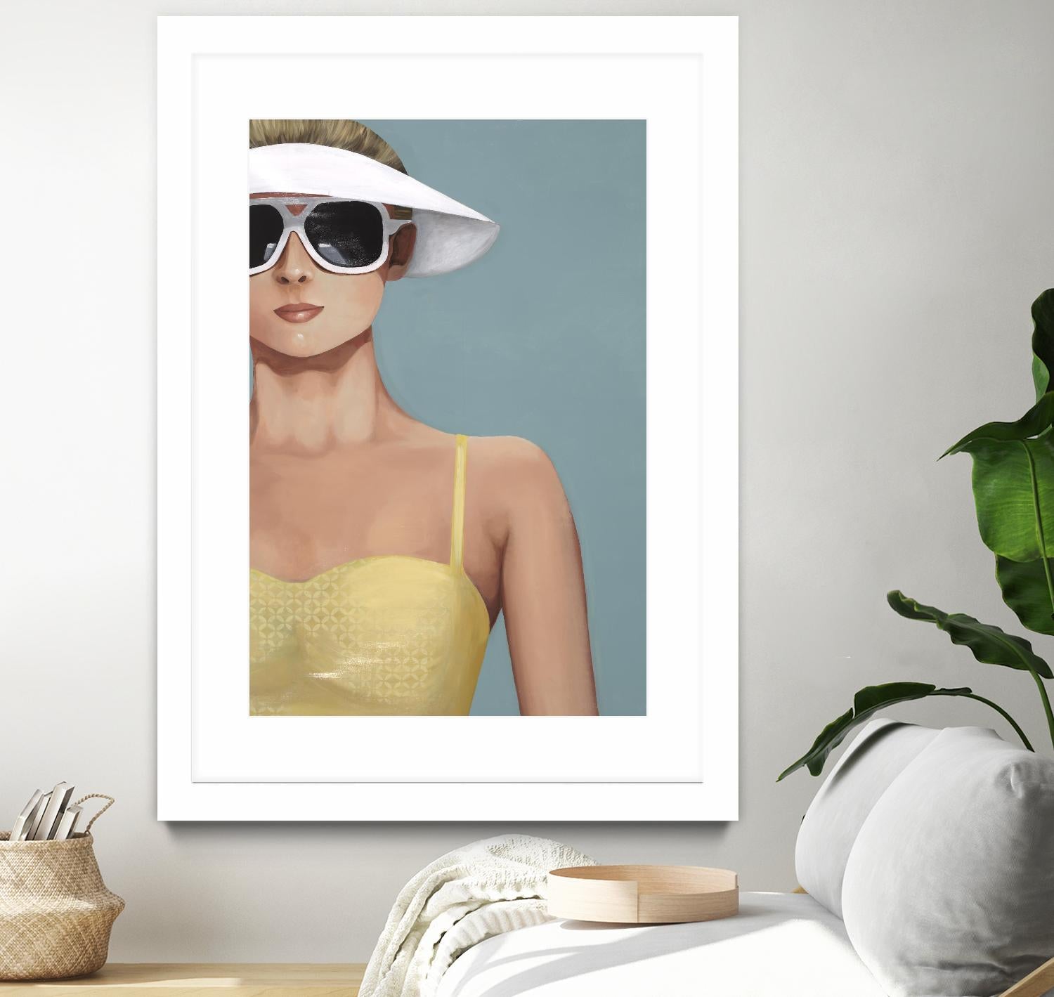 Glamour Rays by Daleno Art on GIANT ART - beige figurative figure