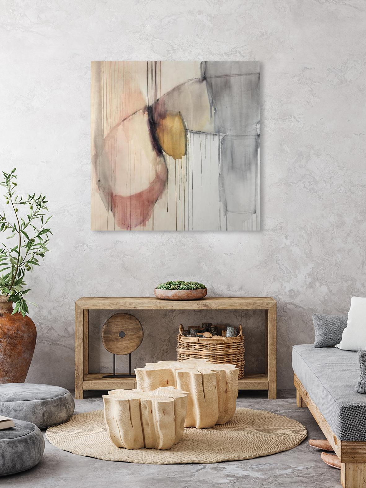 Trapped Silence by Daleno Art on GIANT ART - beige abstract abstrait