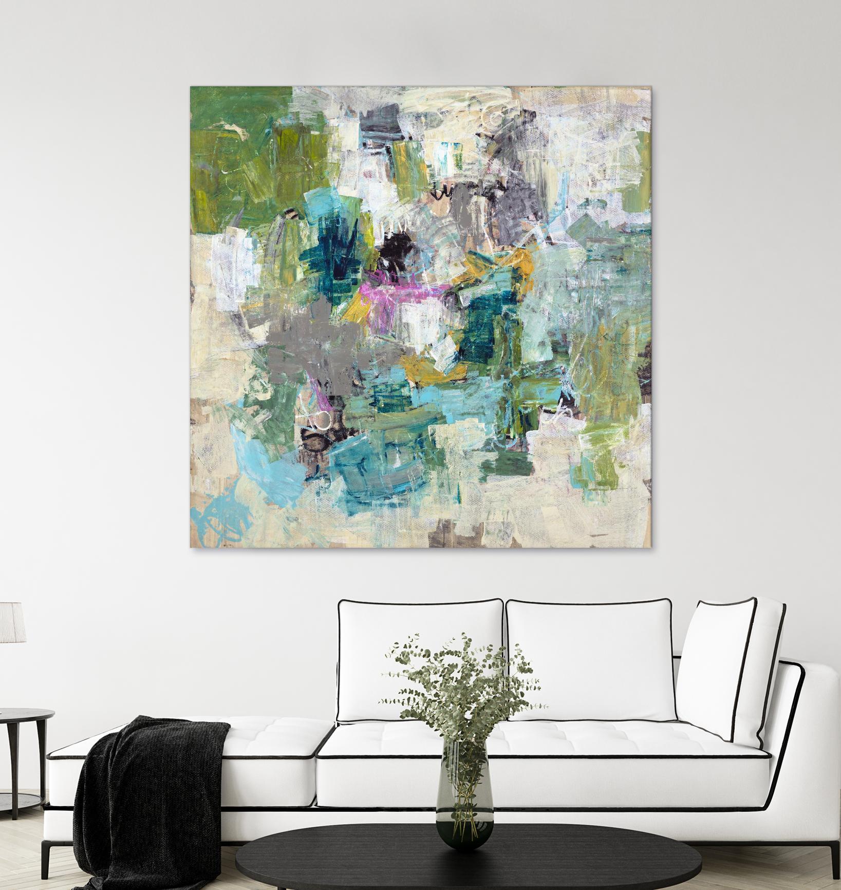 Break the Intrusion by Daleno Art on GIANT ART - beige abstract abstrait