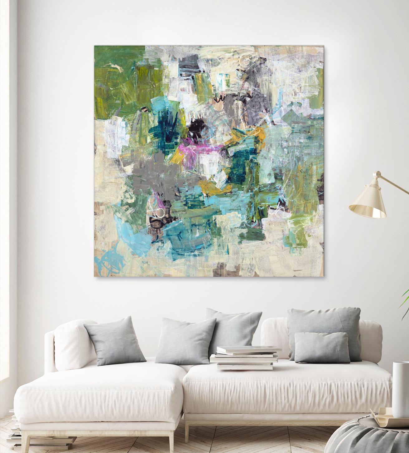 Break the Intrusion by Daleno Art on GIANT ART - beige abstract abstrait