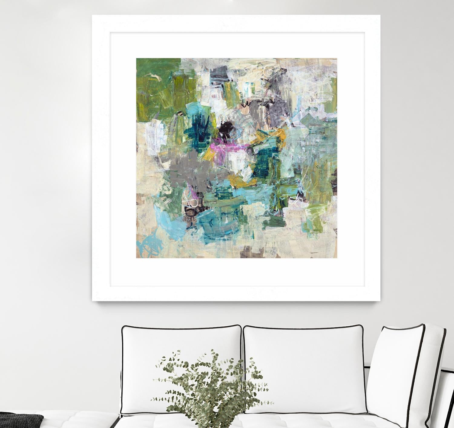 Break the Intrusion by Daleno Art on GIANT ART - beige abstract abstrait