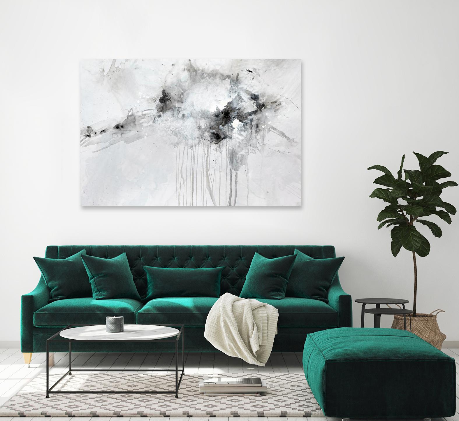 Silent Explosion by Daleno Art on GIANT ART - blue abstract abstrait