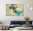 Adrift in Time by Daleno Art on GIANT ART - blue abstract abstrait
