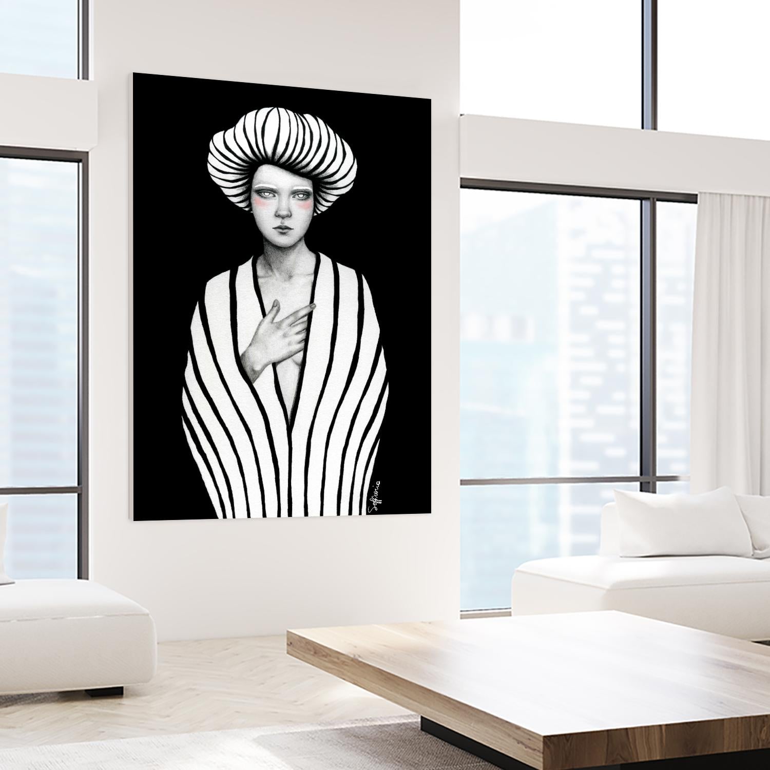 Elaine by Sofia Bonati on GIANT ART - black men and women