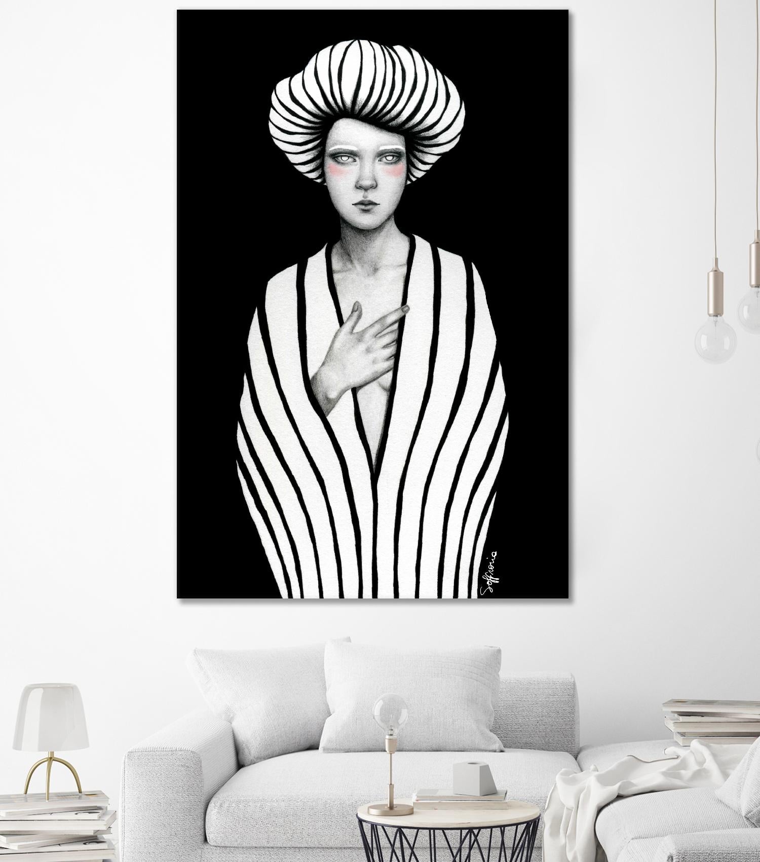 Elaine by Sofia Bonati on GIANT ART - black men and women