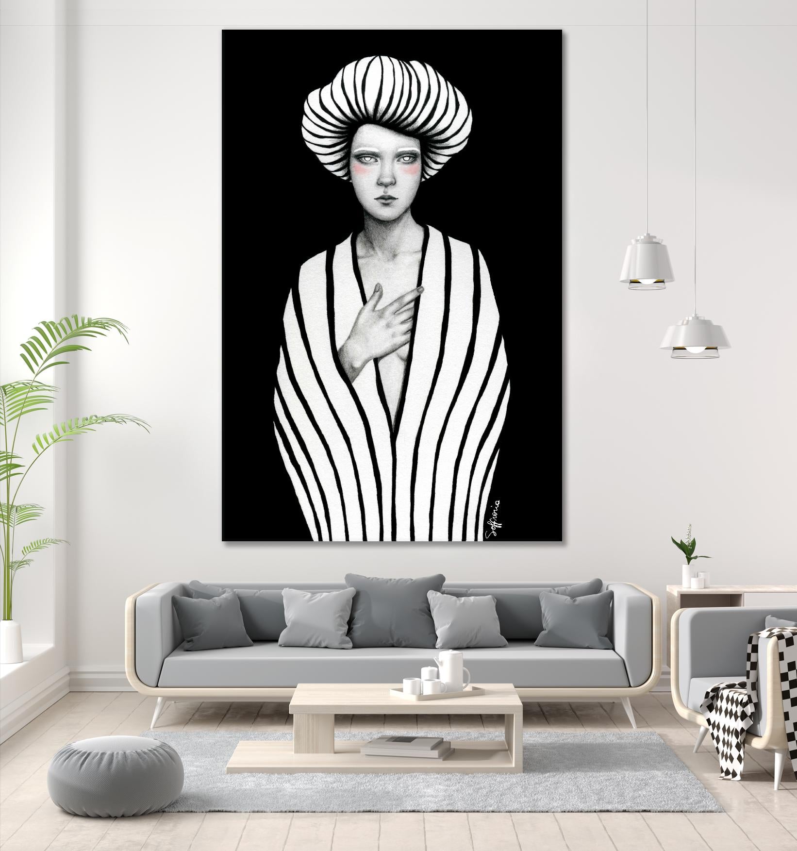 Elaine by Sofia Bonati on GIANT ART - black men and women