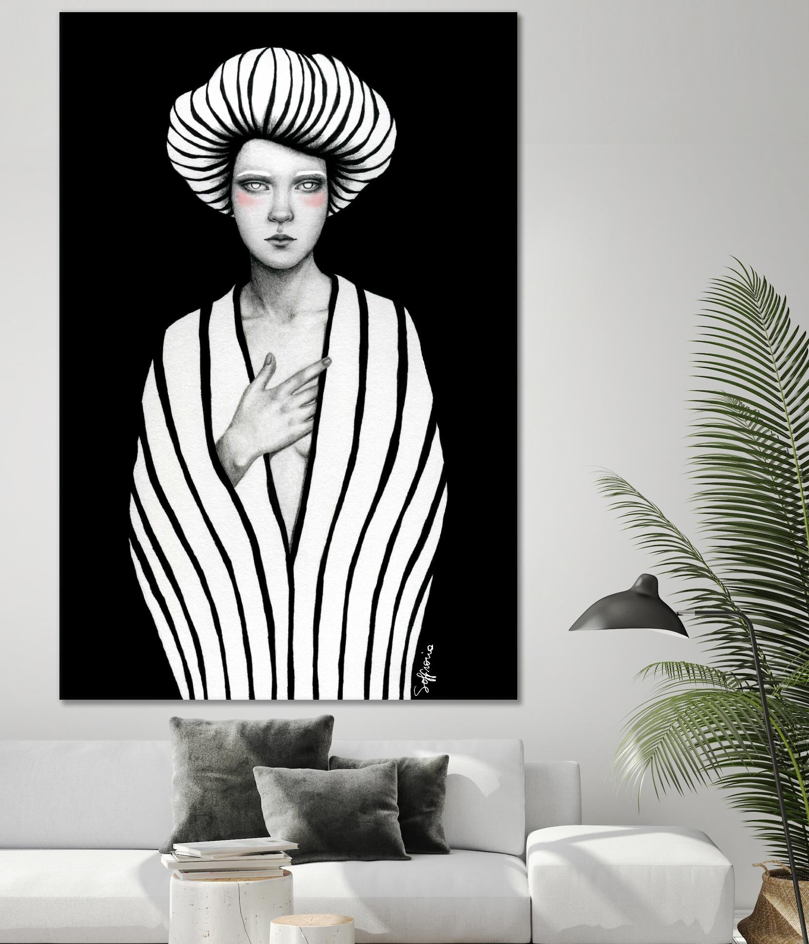 Elaine by Sofia Bonati on GIANT ART - black men and women