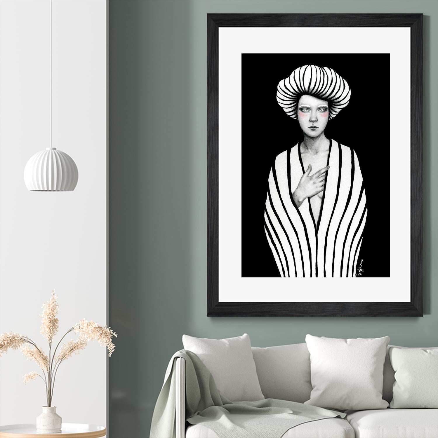 Elaine by Sofia Bonati on GIANT ART - black men and women