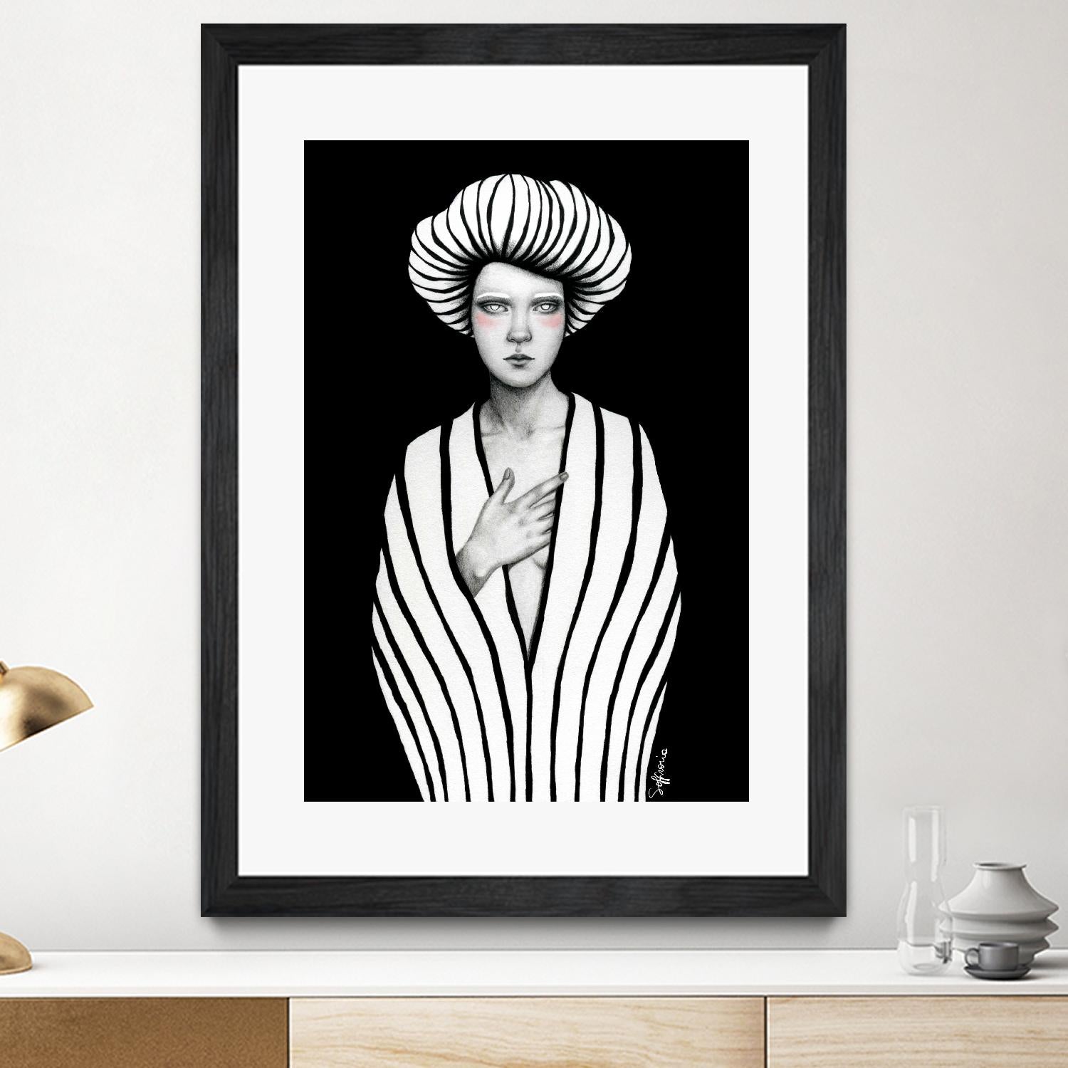 Elaine by Sofia Bonati on GIANT ART - black men and women