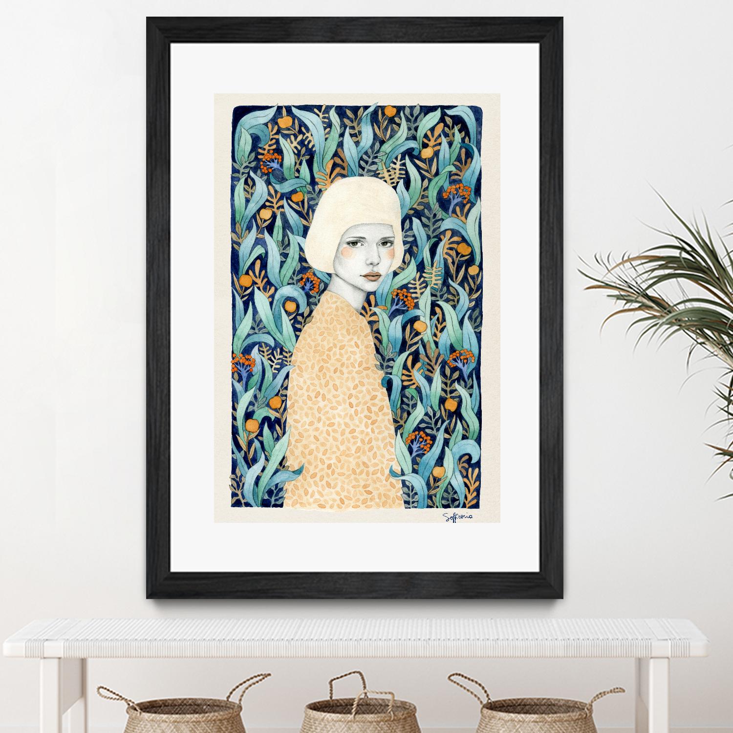 Emilia by Sofia Bonati on GIANT ART - green men and women