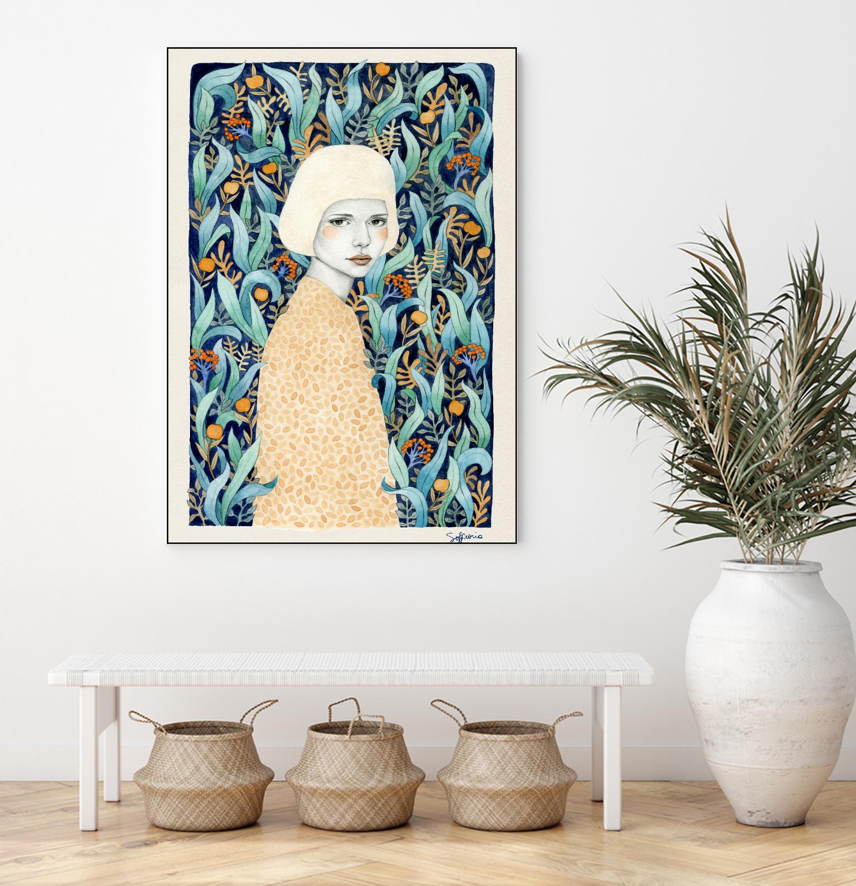 Emilia by Sofia Bonati on GIANT ART - green men and women