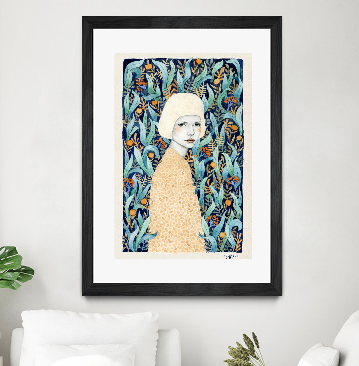 Emilia by Sofia Bonati on GIANT ART - green men and women