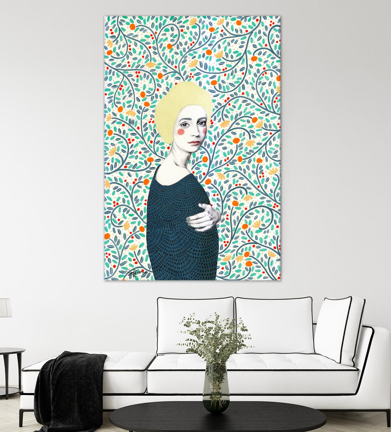 Helena by Sofia Bonati on GIANT ART - yellow men and women