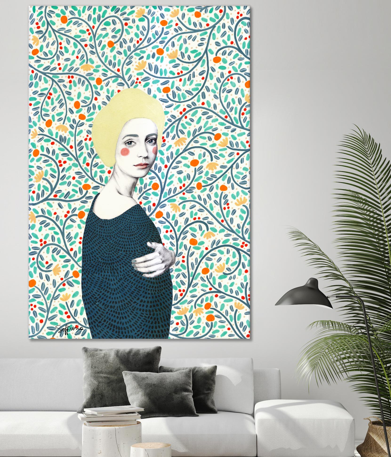 Helena by Sofia Bonati on GIANT ART - yellow men and women