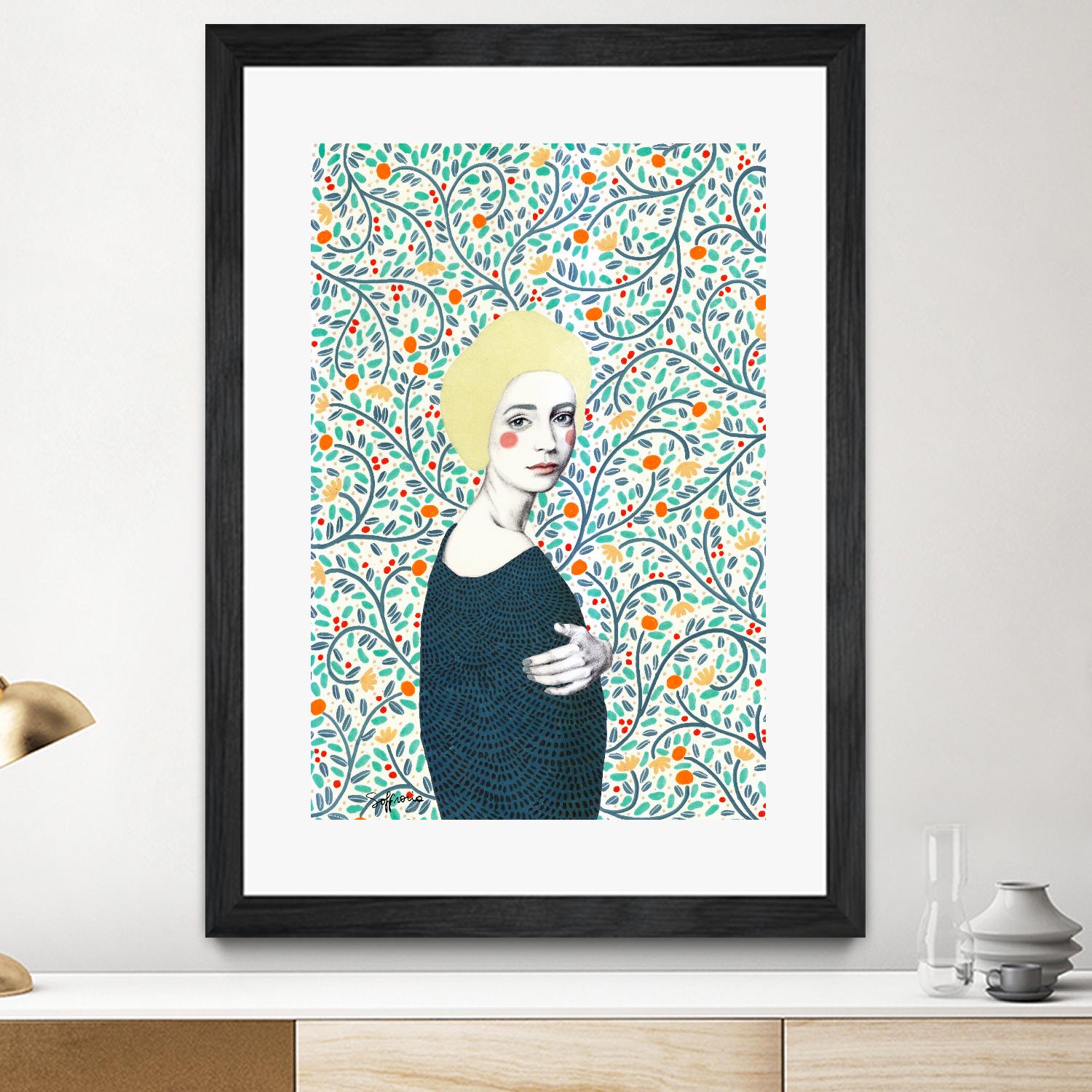 Helena by Sofia Bonati on GIANT ART - yellow men and women