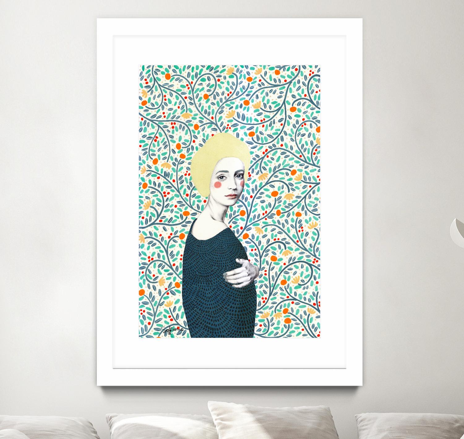 Helena by Sofia Bonati on GIANT ART - yellow men and women