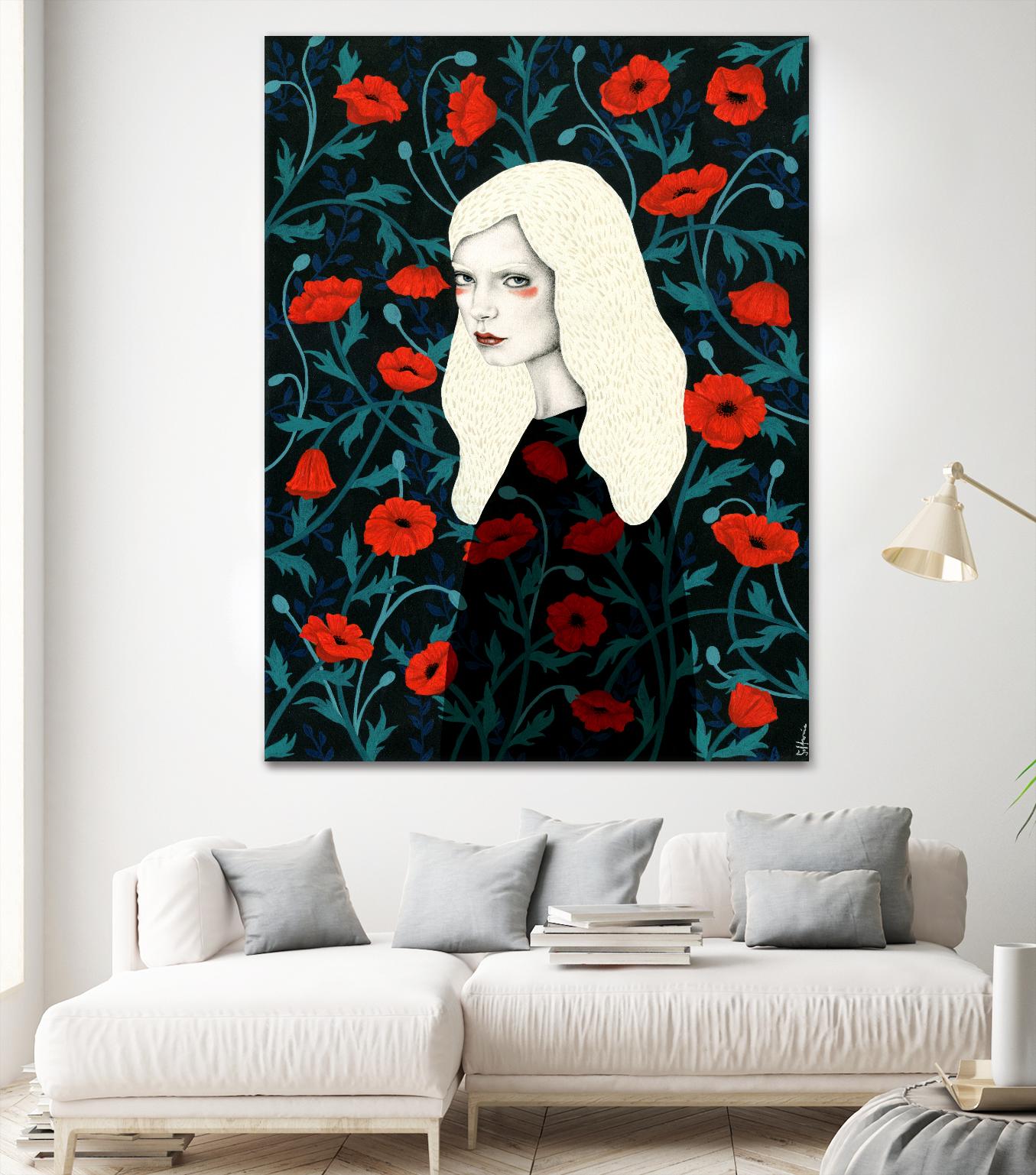 Poppy by Sofia Bonati on GIANT ART - red men and women