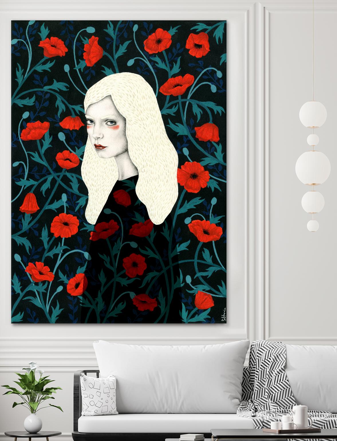 Poppy by Sofia Bonati on GIANT ART - red men and women