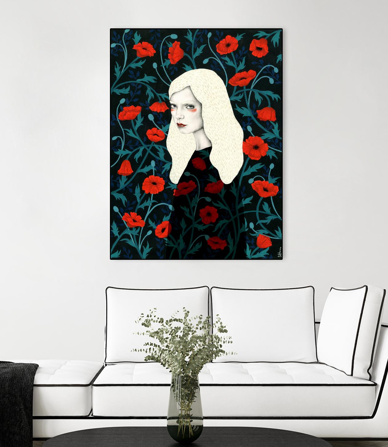Poppy by Sofia Bonati on GIANT ART - red men and women