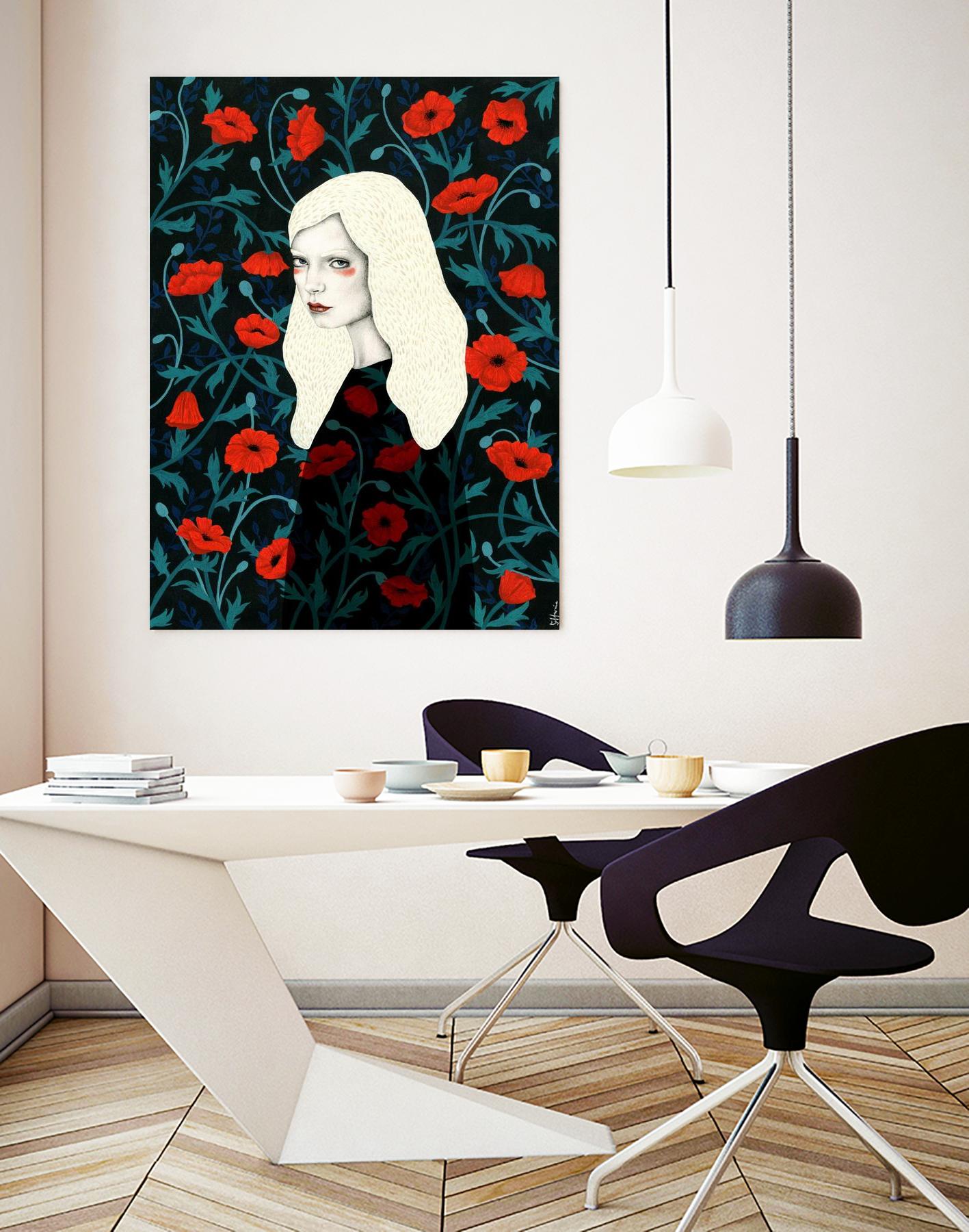 Poppy by Sofia Bonati on GIANT ART - red men and women