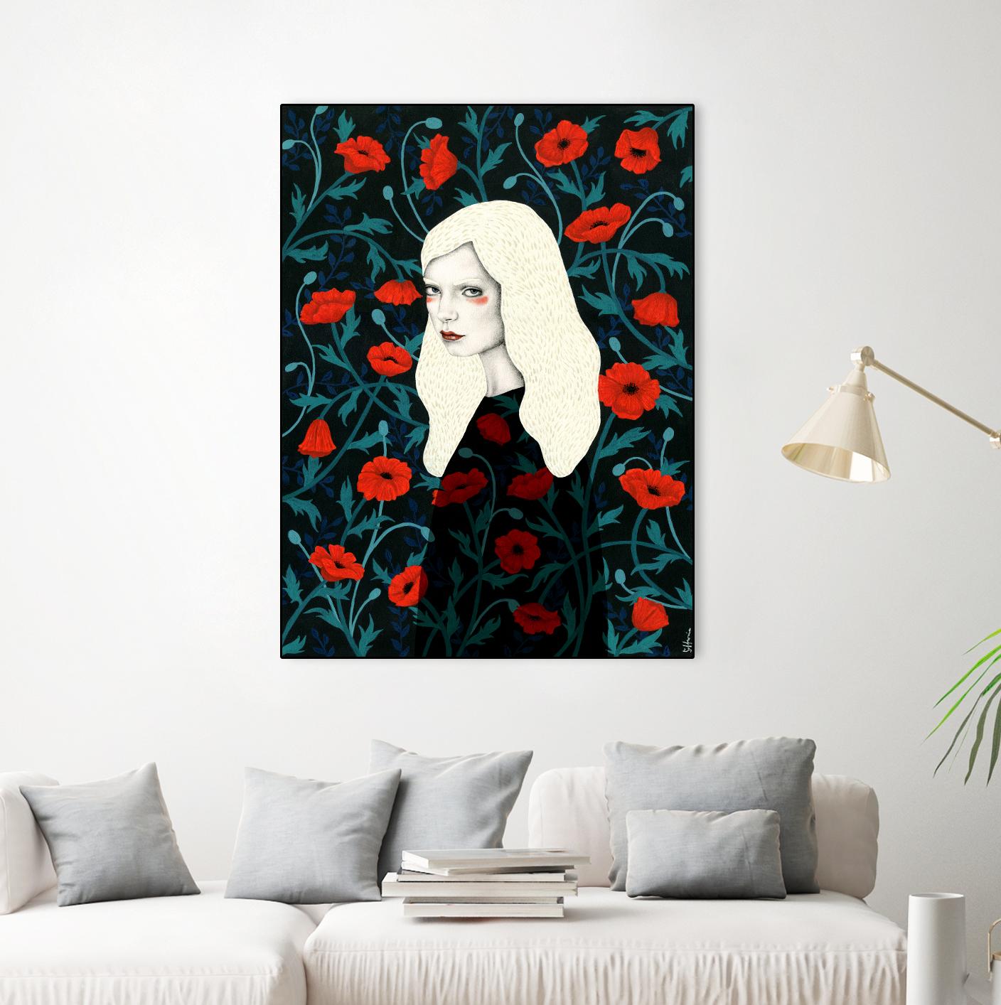 Poppy by Sofia Bonati on GIANT ART - red men and women