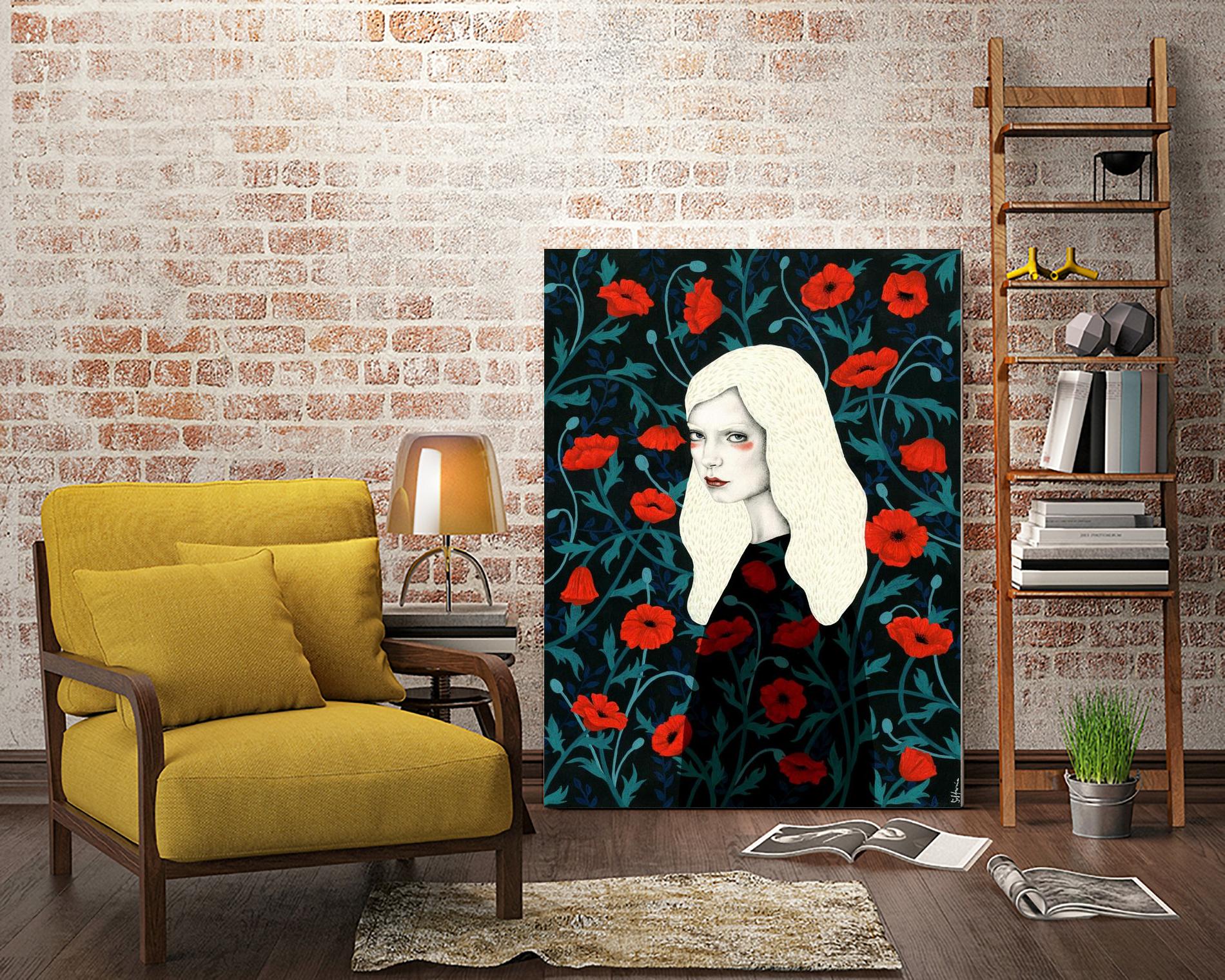 Poppy by Sofia Bonati on GIANT ART - red men and women