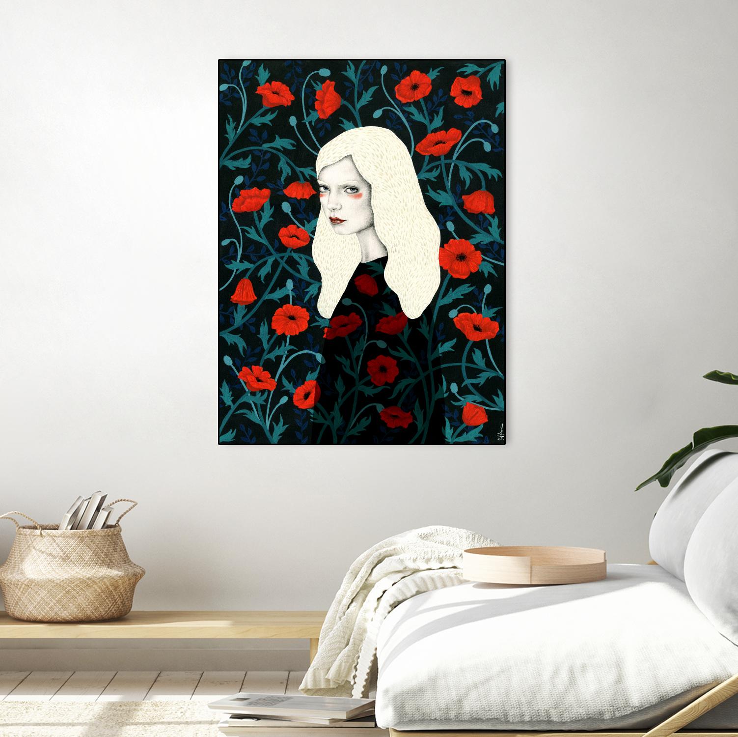 Poppy by Sofia Bonati on GIANT ART - red men and women