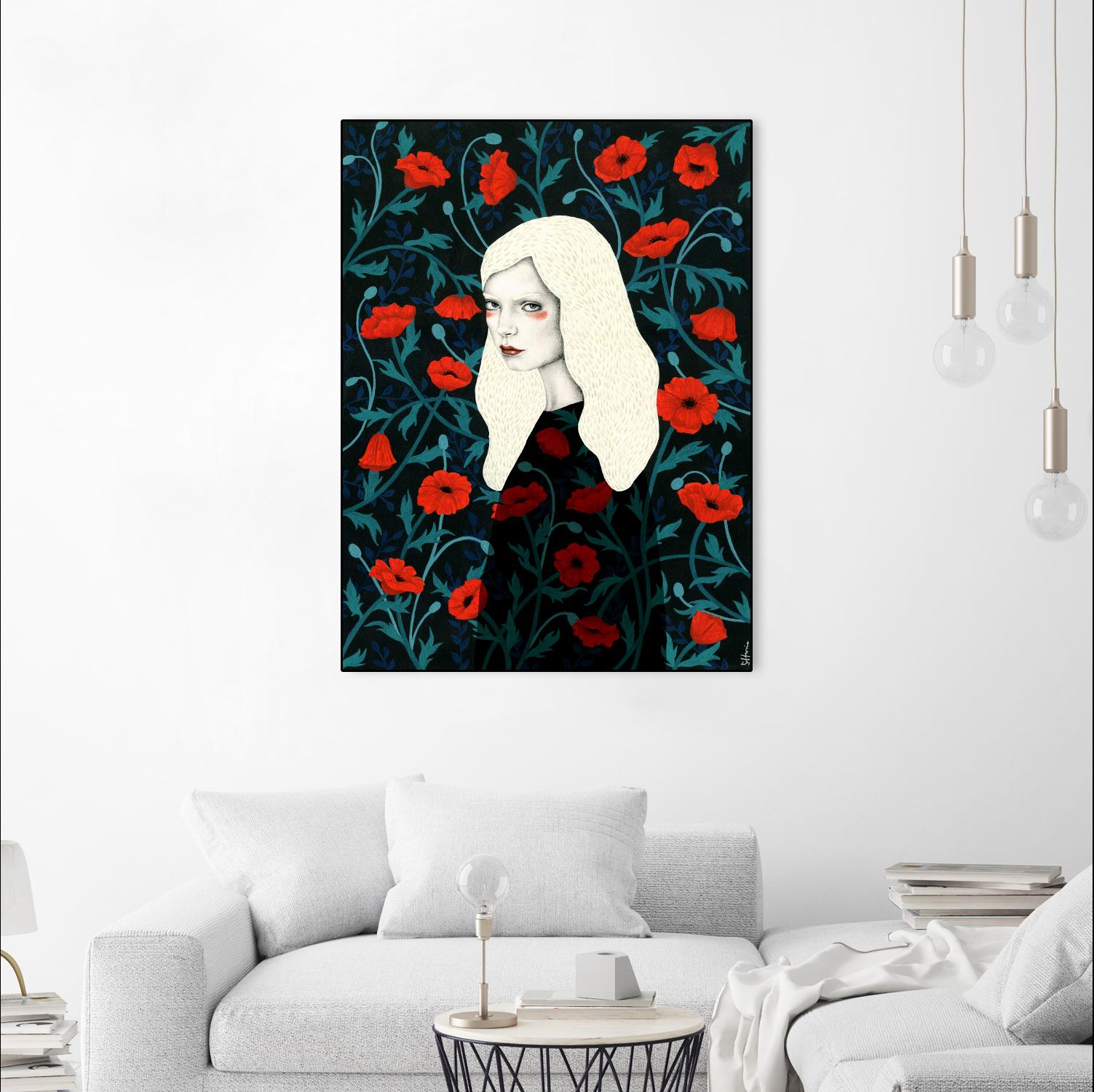 Poppy by Sofia Bonati on GIANT ART - red men and women