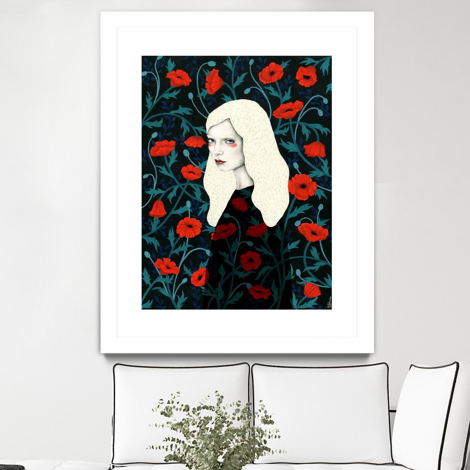 Poppy by Sofia Bonati on GIANT ART - red men and women