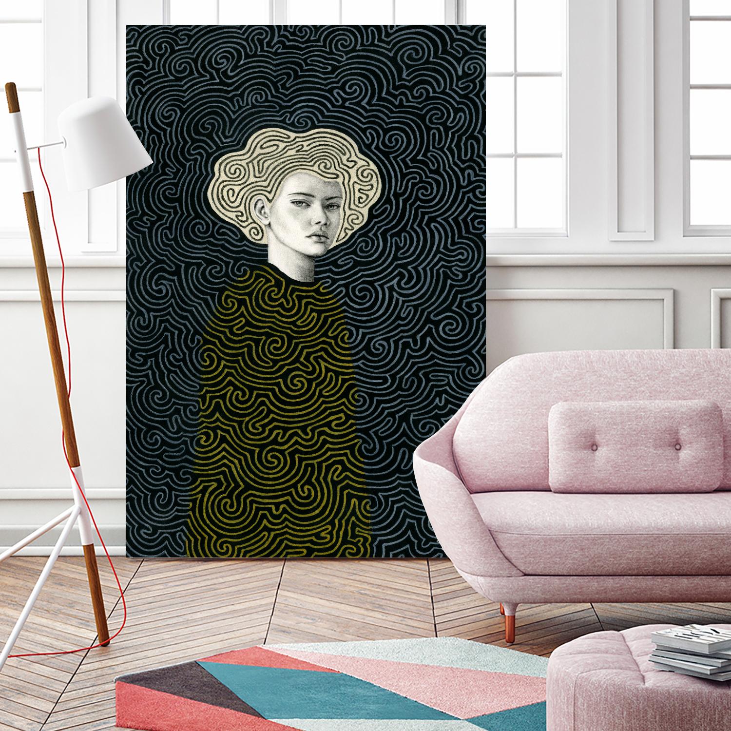 Vlada by Sofia Bonati on GIANT ART - yellow men and women