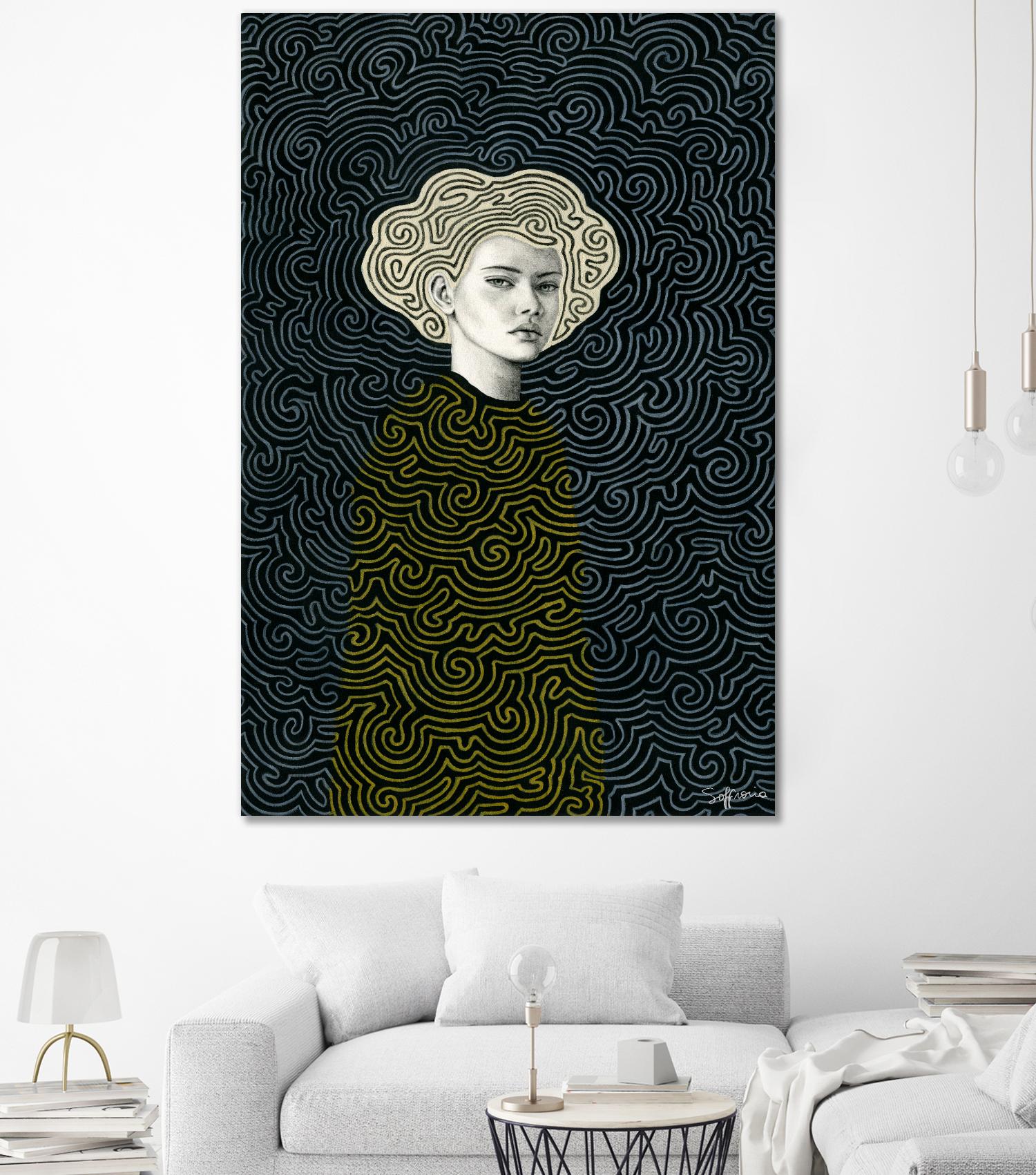 Vlada by Sofia Bonati on GIANT ART - yellow men and women