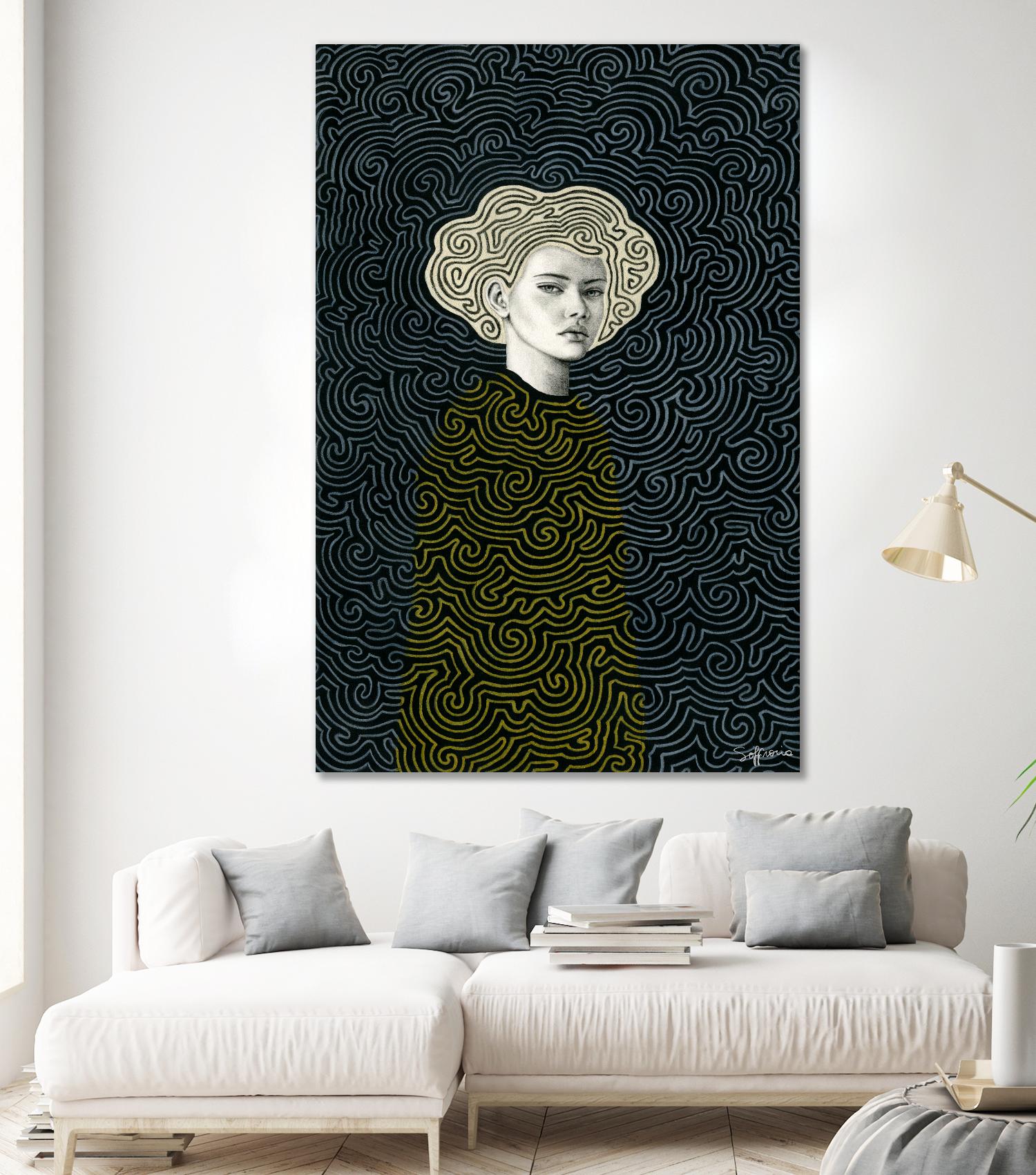 Vlada by Sofia Bonati on GIANT ART - yellow men and women