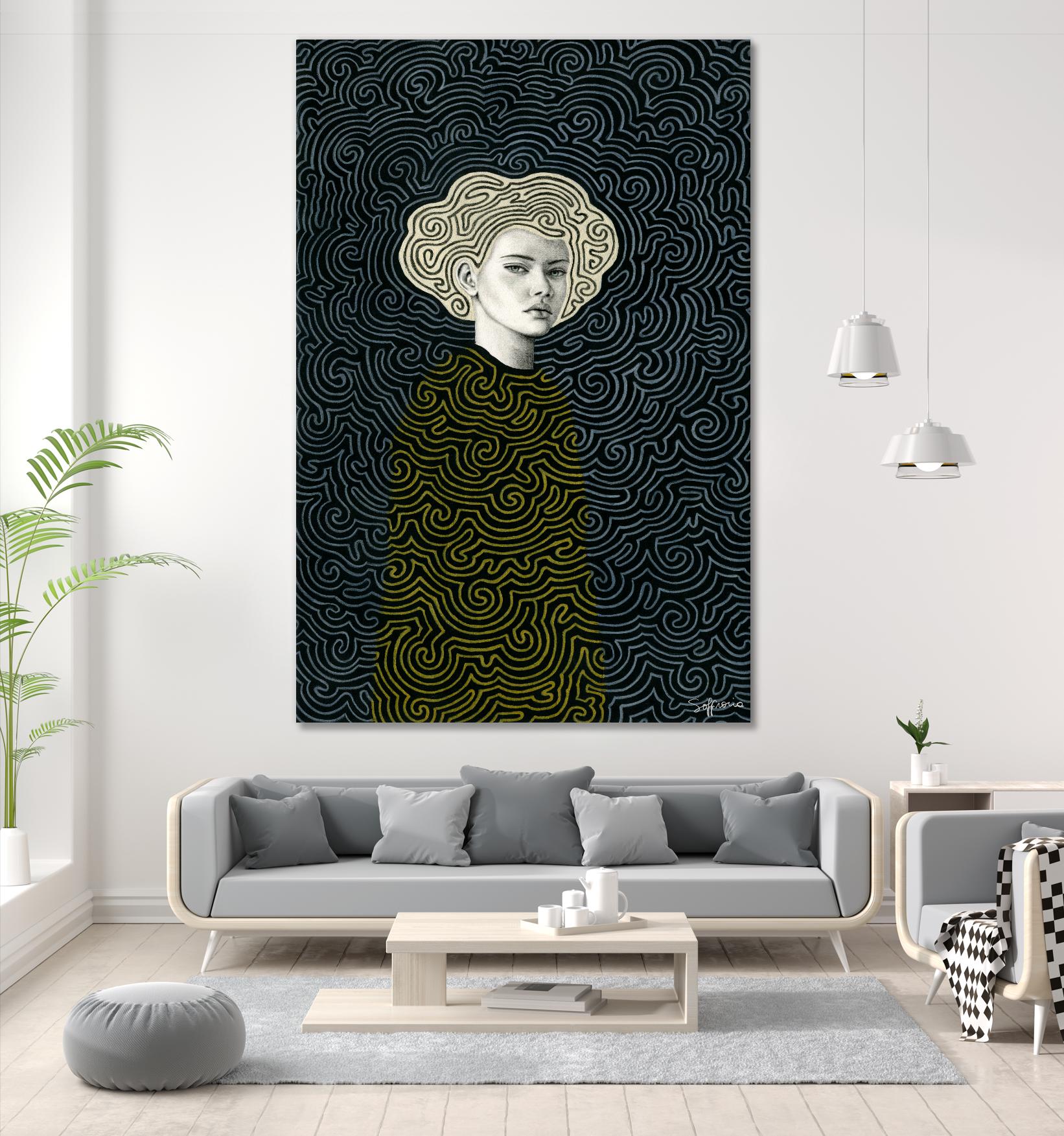 Vlada by Sofia Bonati on GIANT ART - yellow men and women