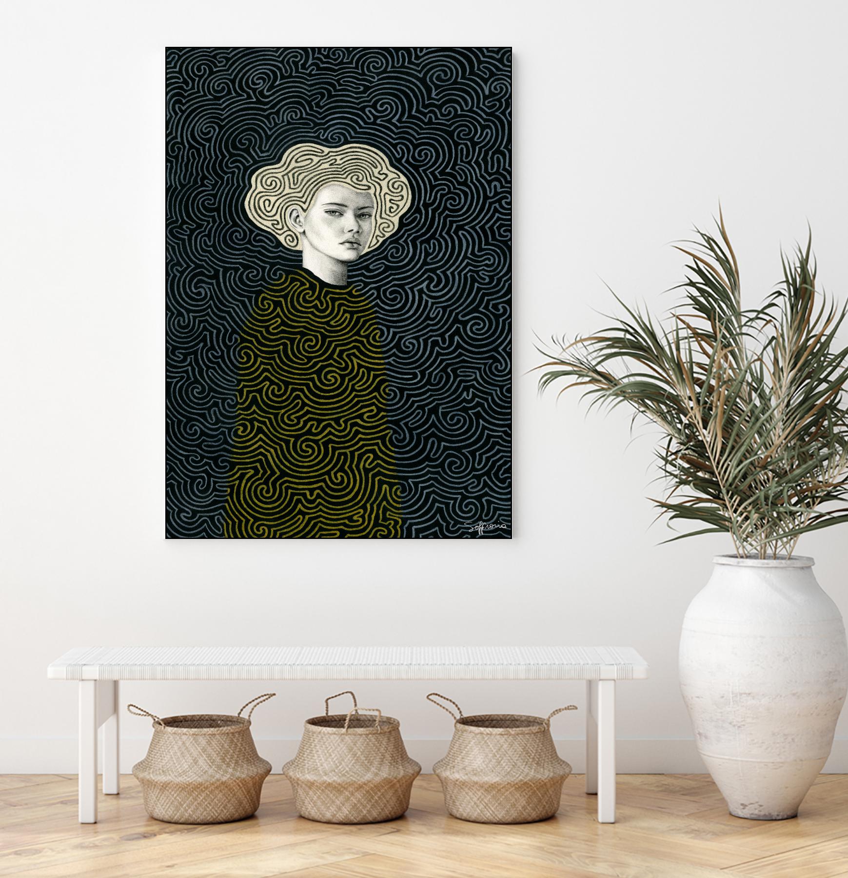 Vlada by Sofia Bonati on GIANT ART - yellow men and women