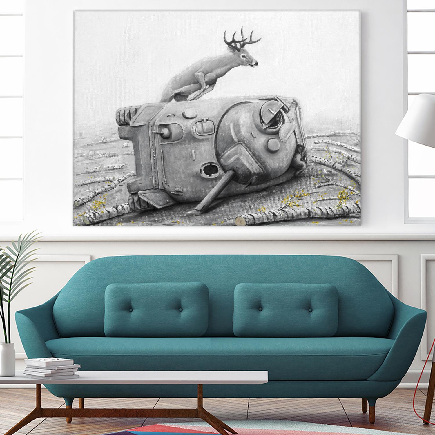 Artaud Deer by Ruben Carrasco on GIANT ART - black animals