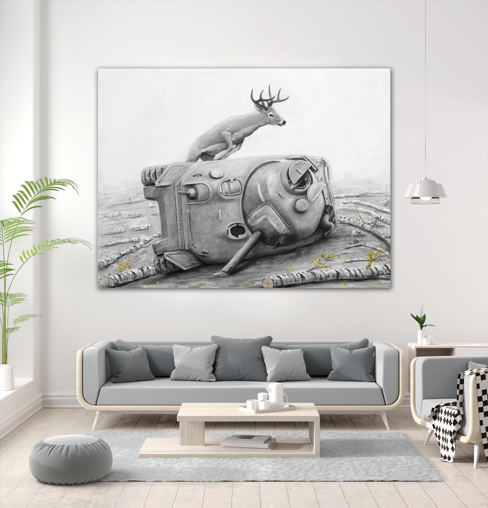 Artaud Deer by Ruben Carrasco on GIANT ART - black animals