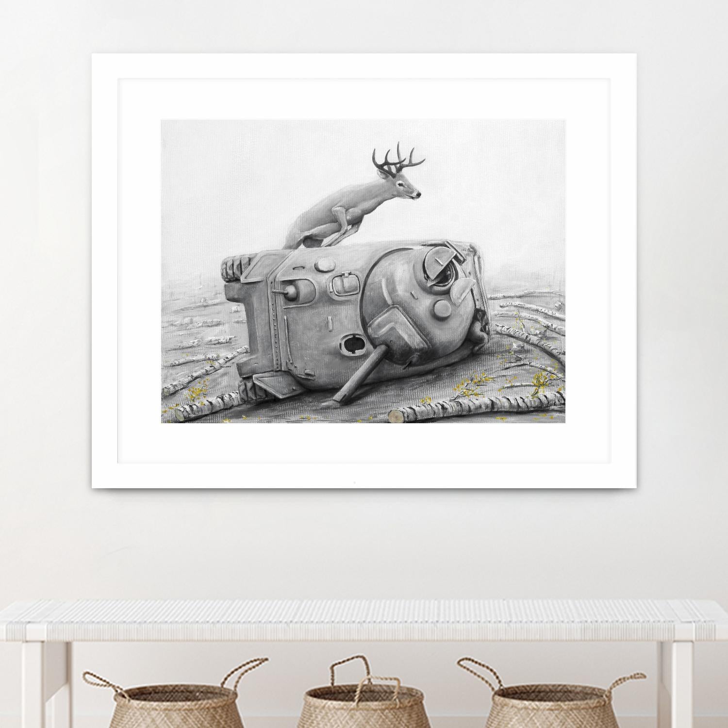 Artaud Deer by Ruben Carrasco on GIANT ART - black animals