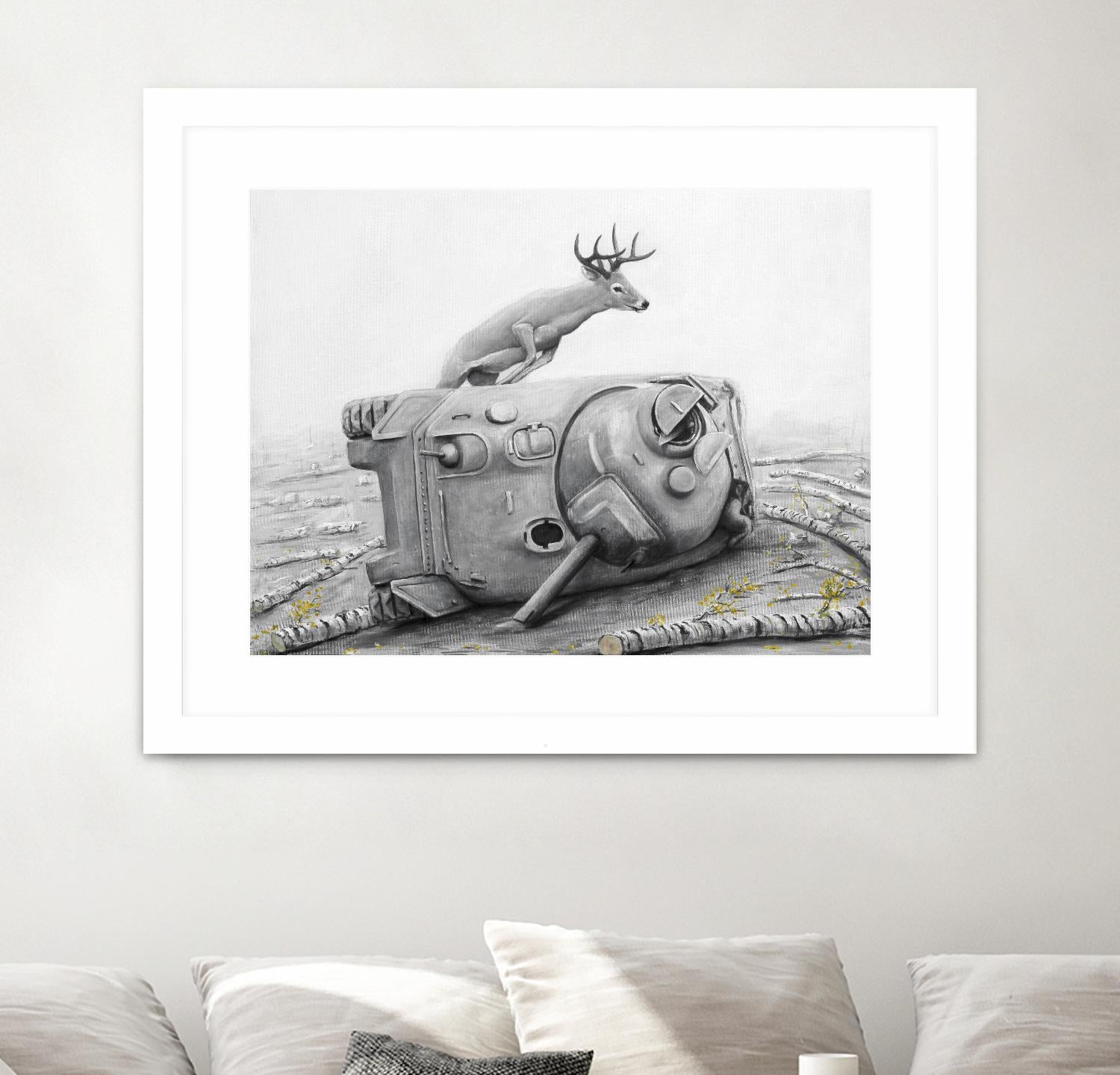 Artaud Deer by Ruben Carrasco on GIANT ART - black animals