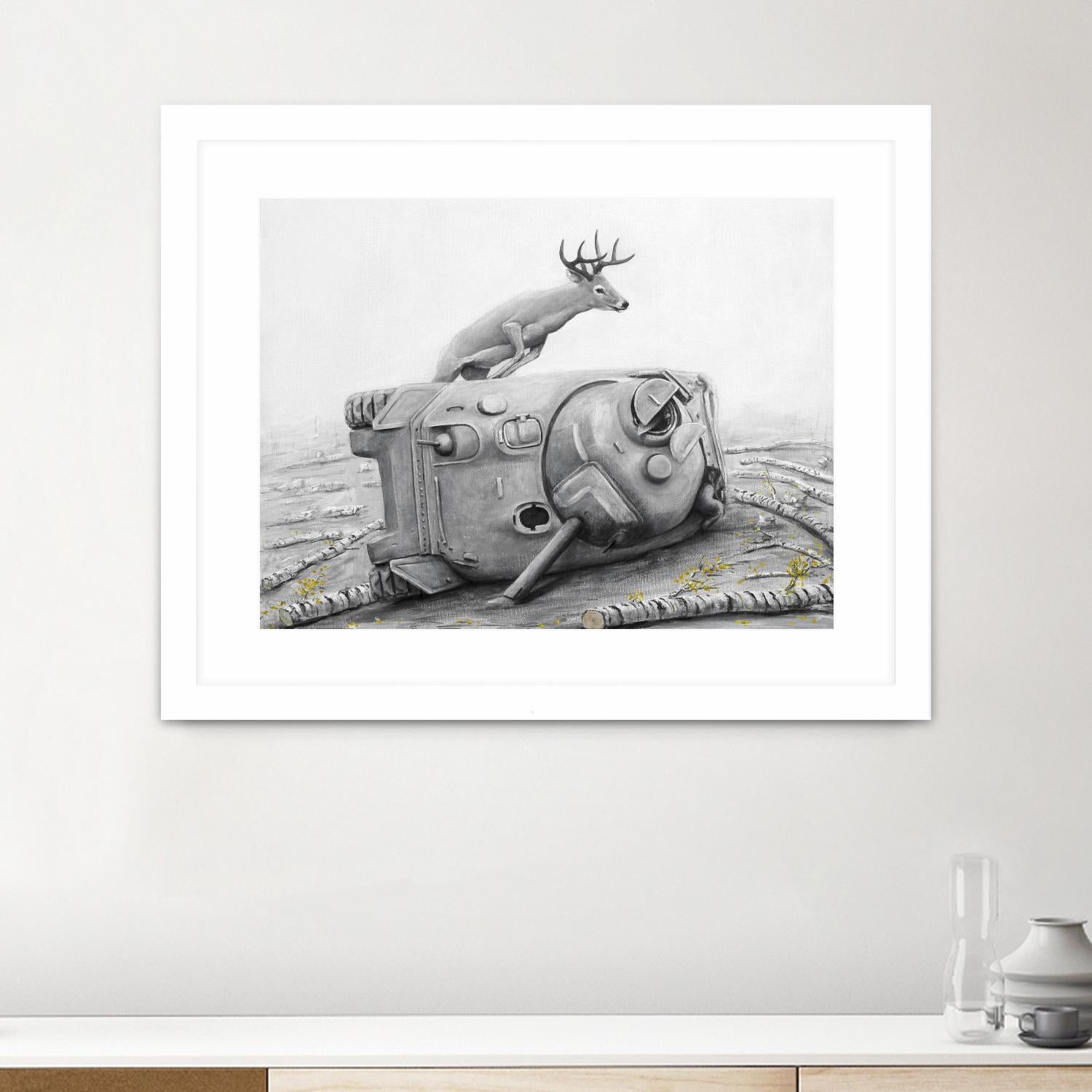 Artaud Deer by Ruben Carrasco on GIANT ART - black animals