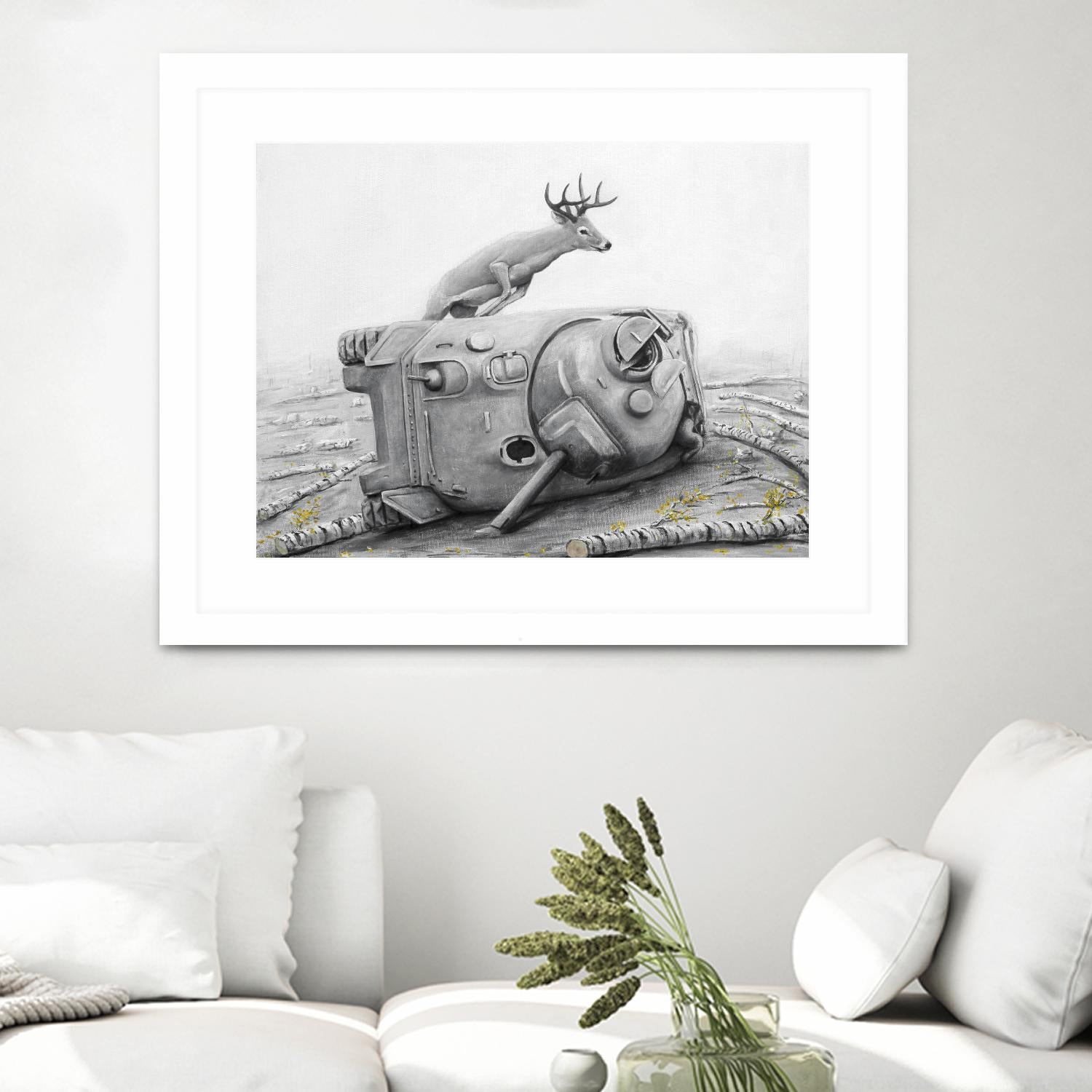 Artaud Deer by Ruben Carrasco on GIANT ART - black animals