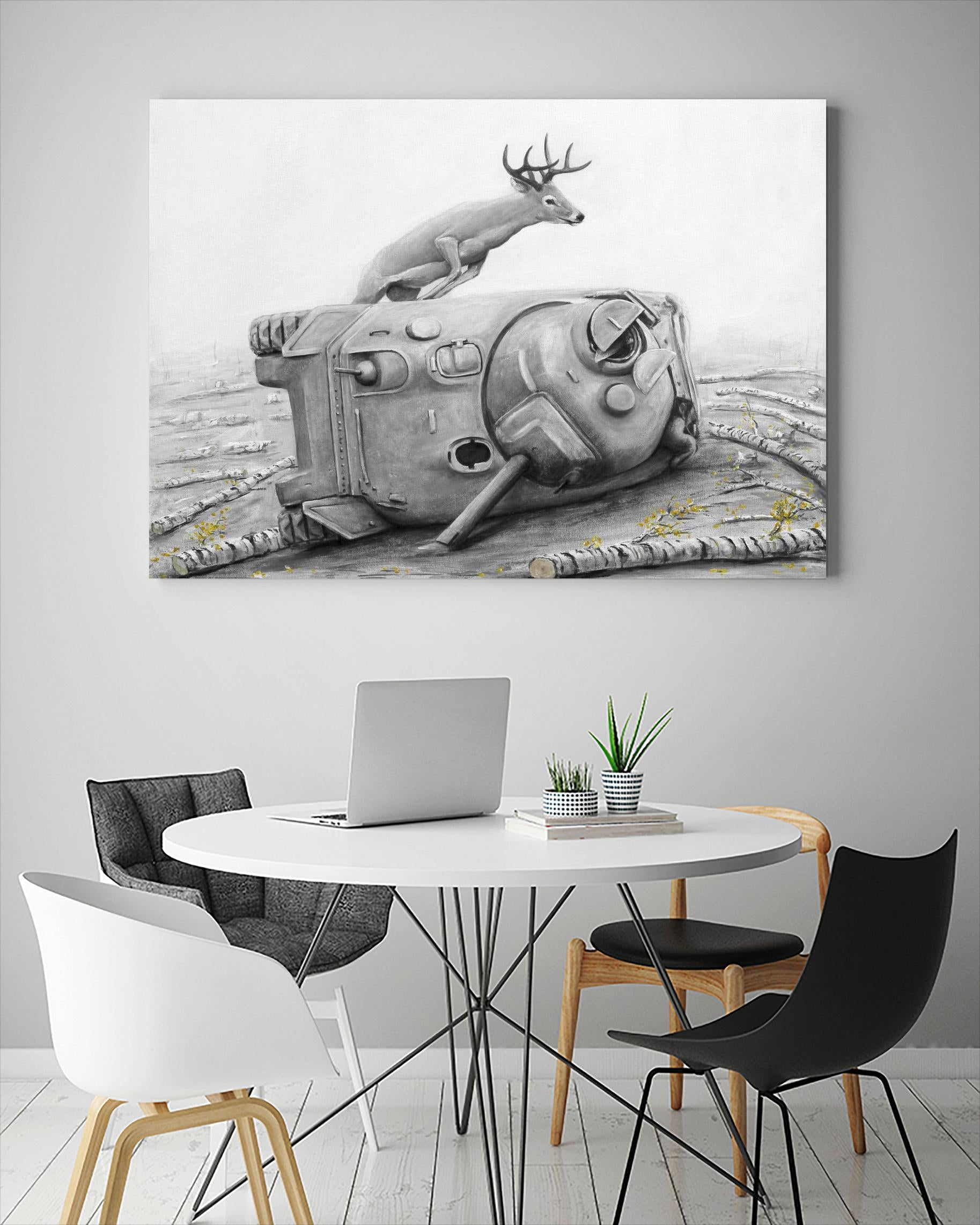 Artaud Deer by Ruben Carrasco on GIANT ART - black animals