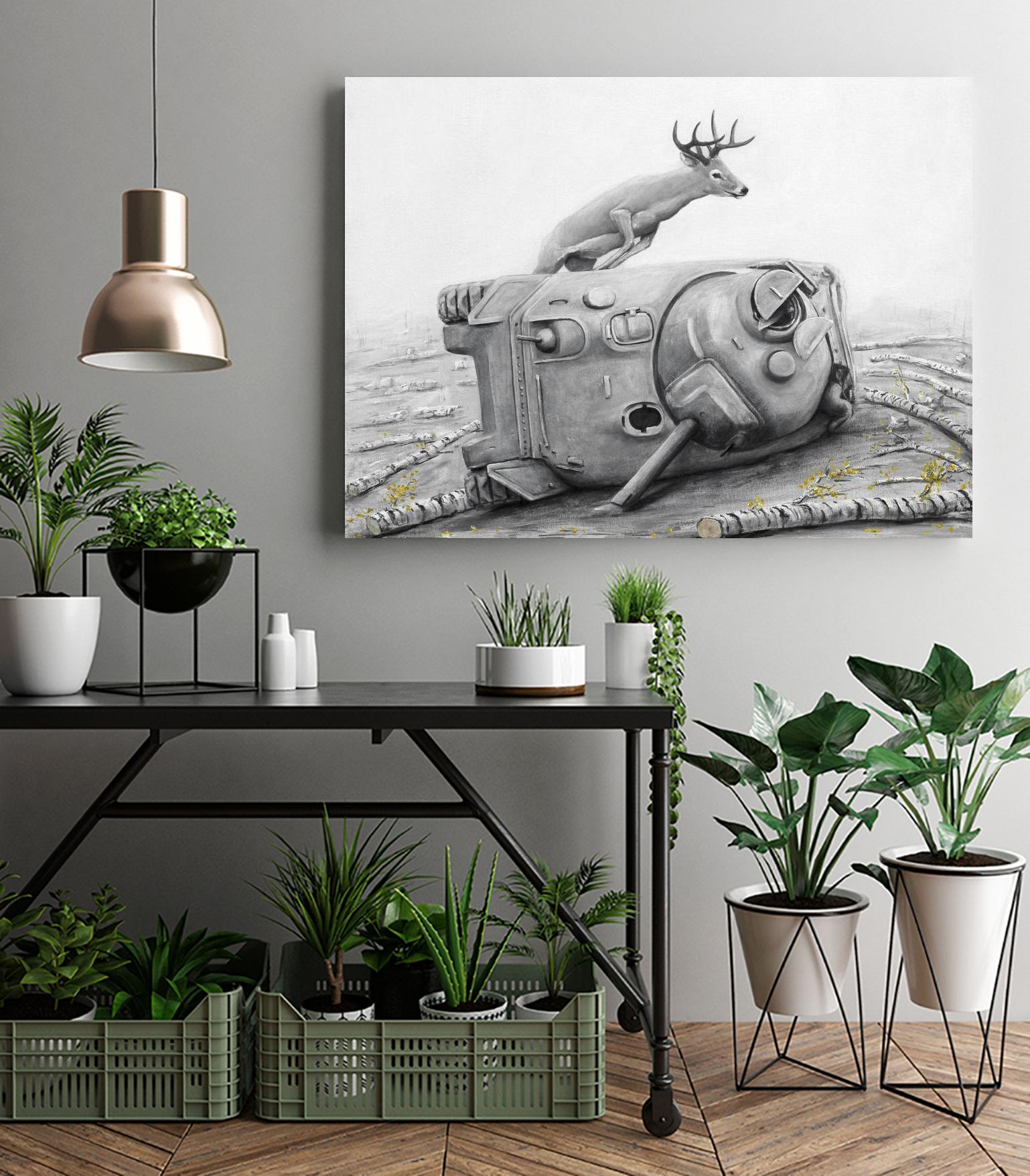 Artaud Deer by Ruben Carrasco on GIANT ART - black animals