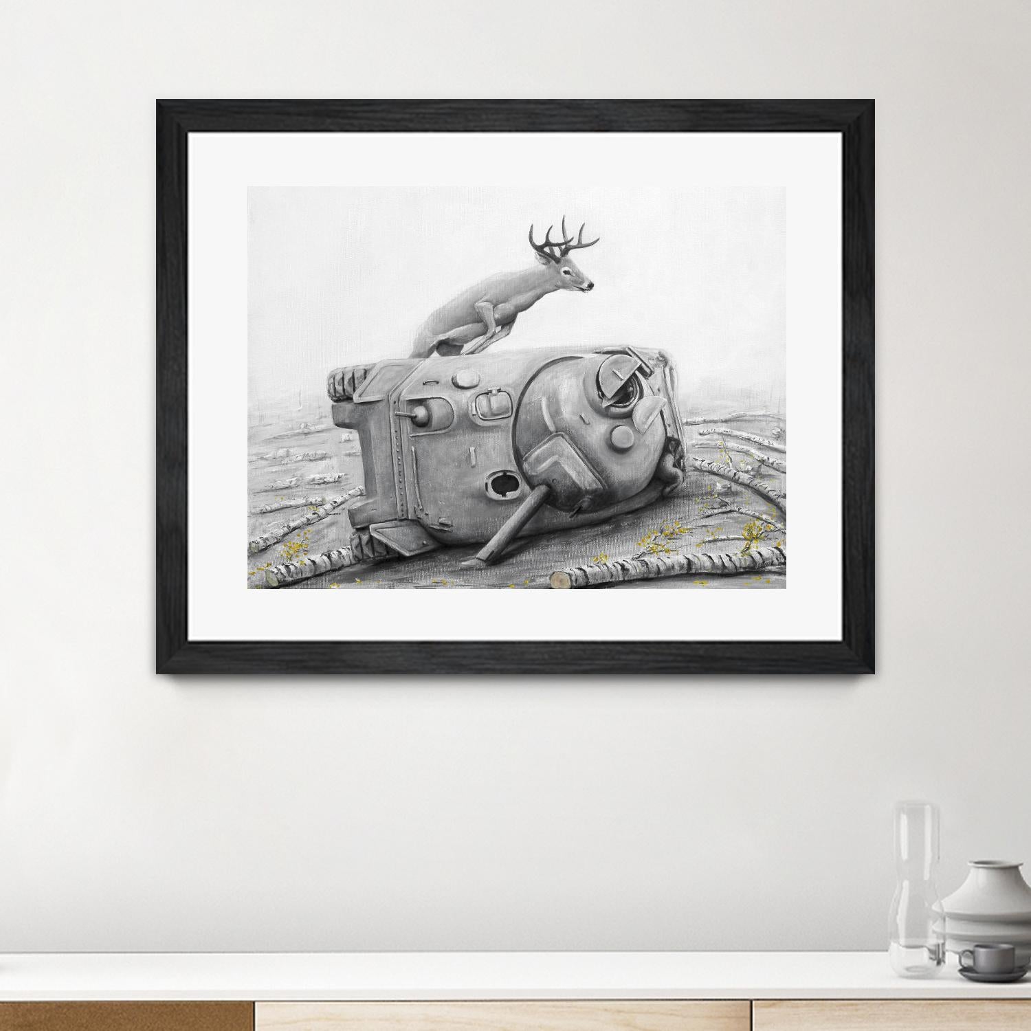 Artaud Deer by Ruben Carrasco on GIANT ART - black animals