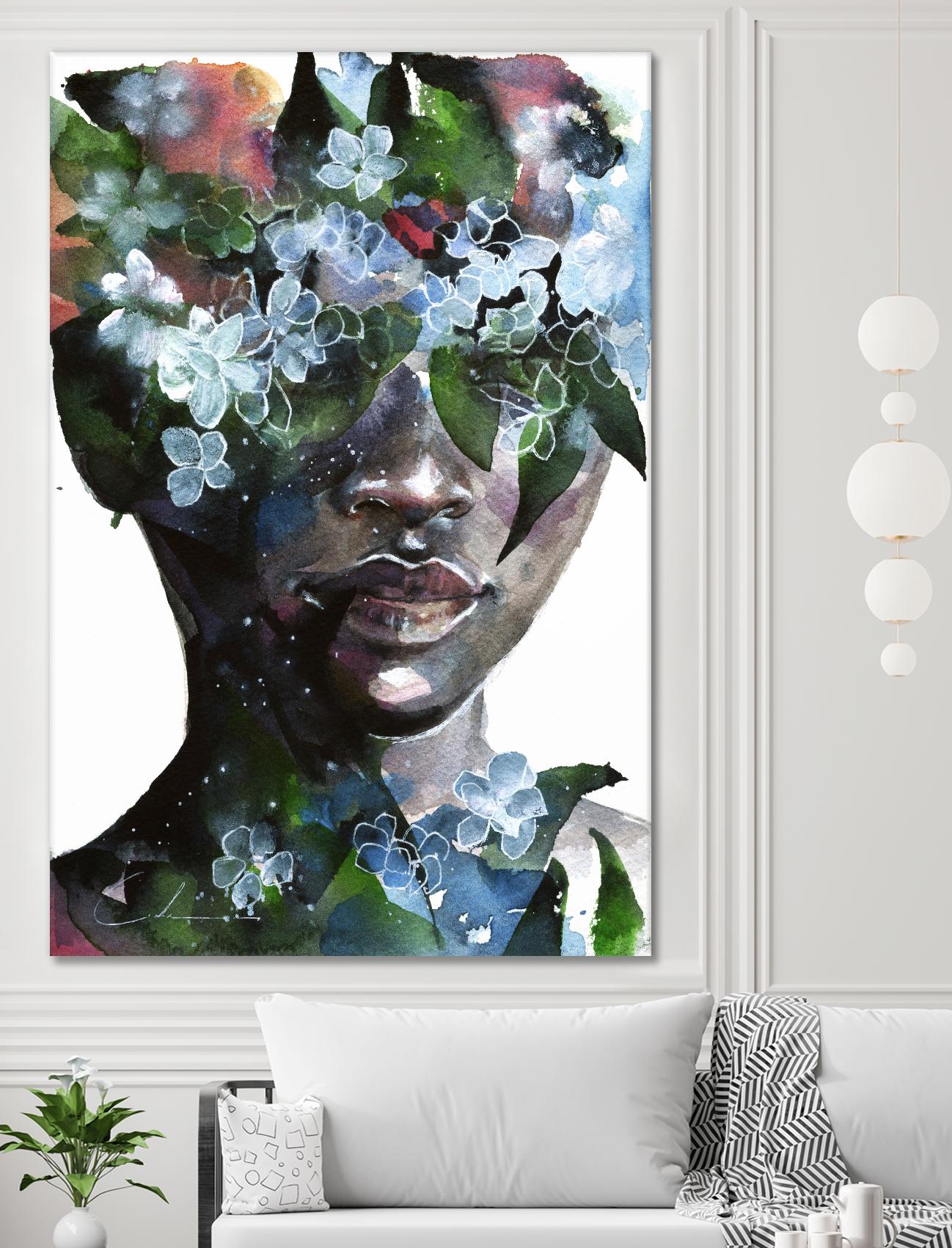 Garden II by Agnes Cecile on GIANT ART - green abstract