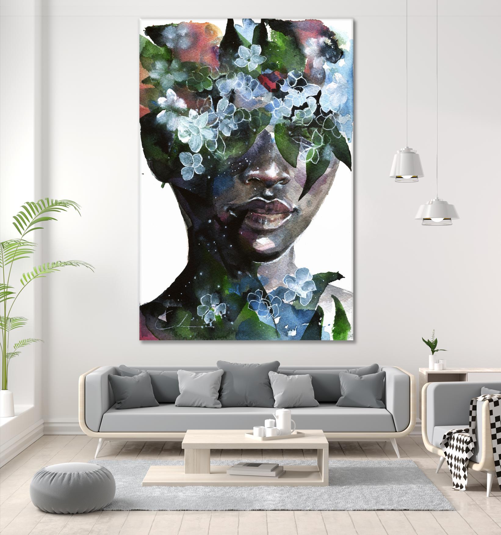 Garden II by Agnes Cecile on GIANT ART - green abstract