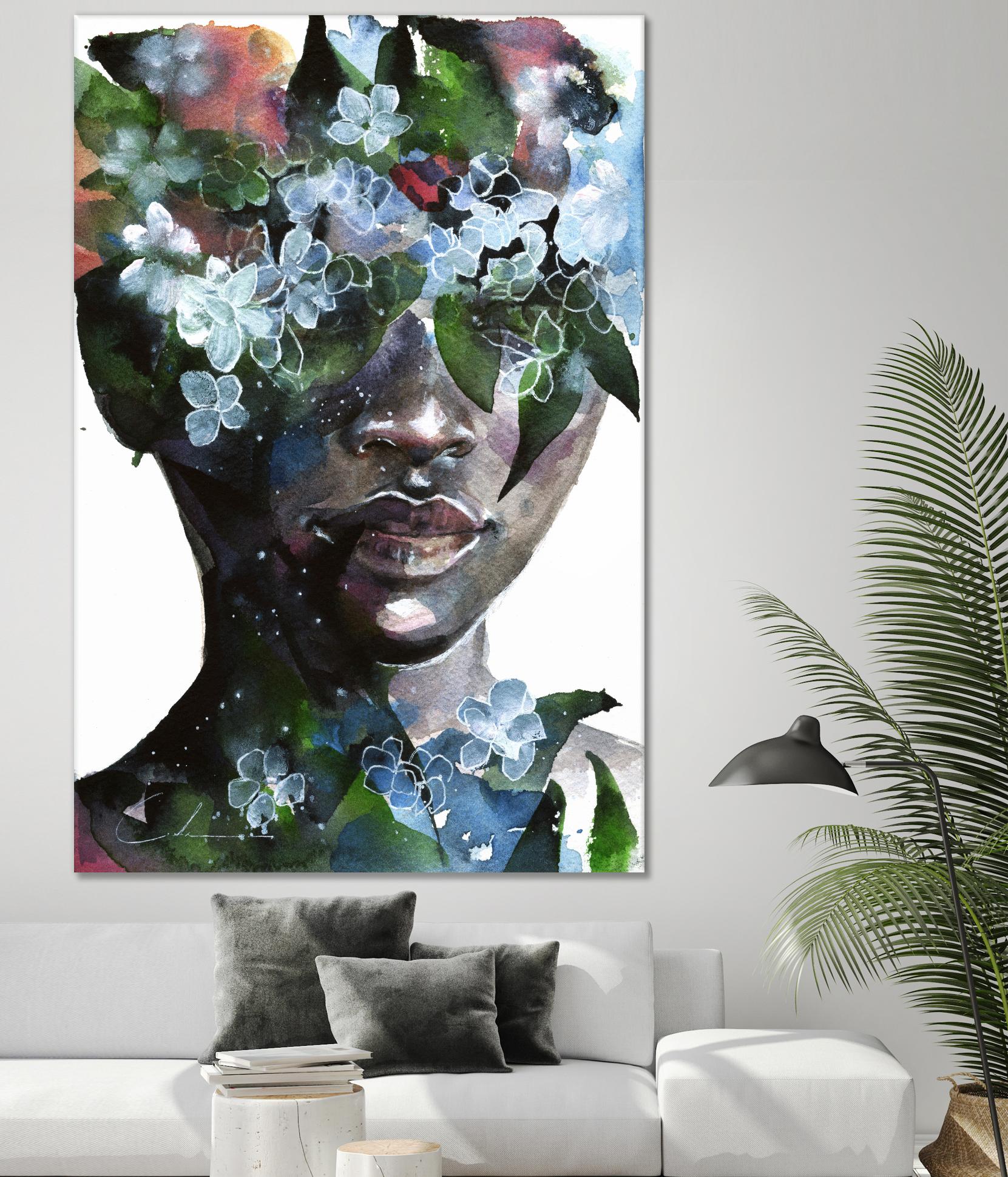 Garden II by Agnes Cecile on GIANT ART - green abstract