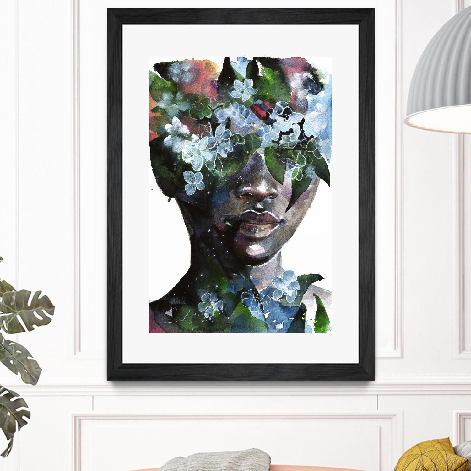 Garden II by Agnes Cecile on GIANT ART - green abstract