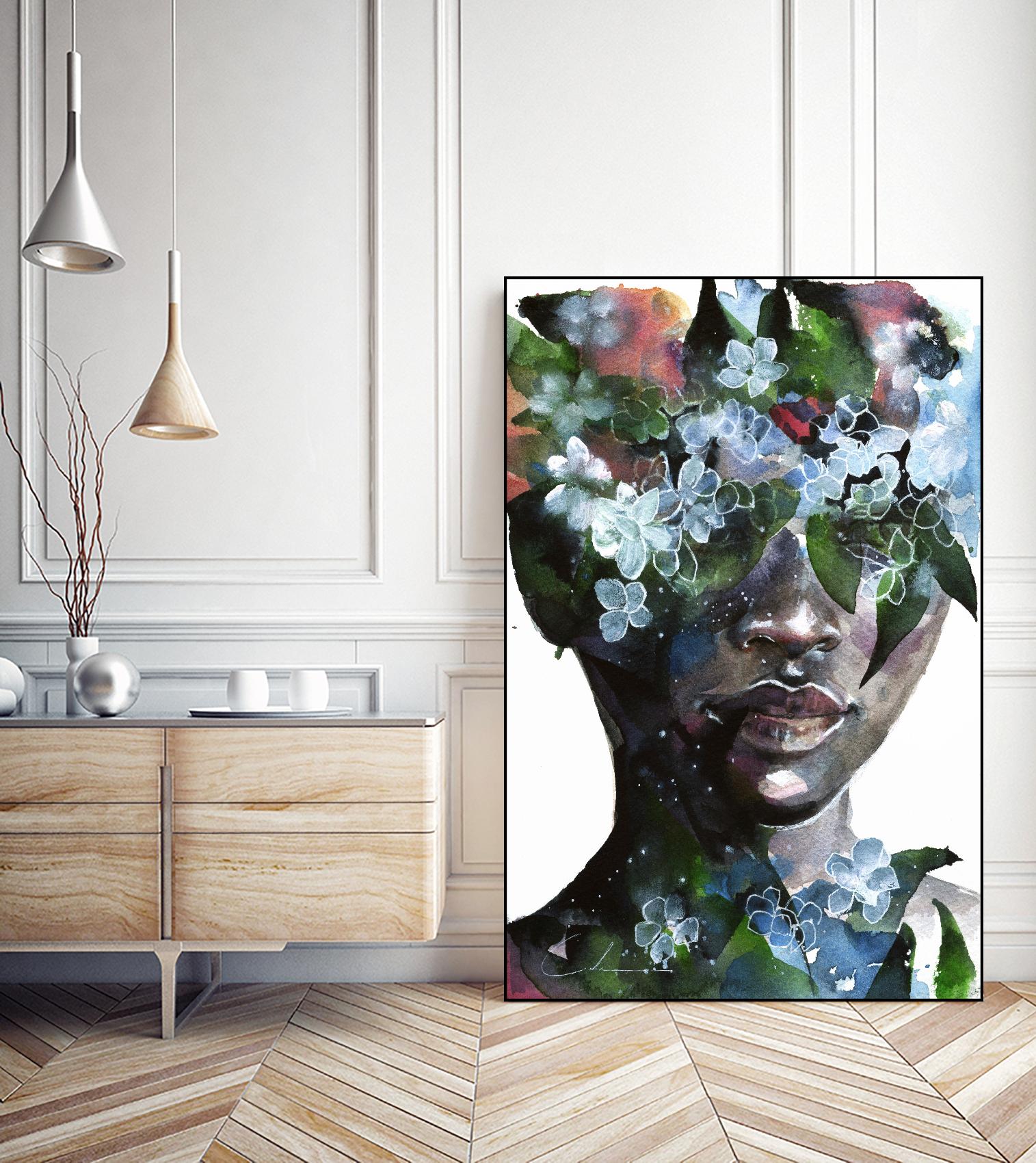 Garden II by Agnes Cecile on GIANT ART - green abstract