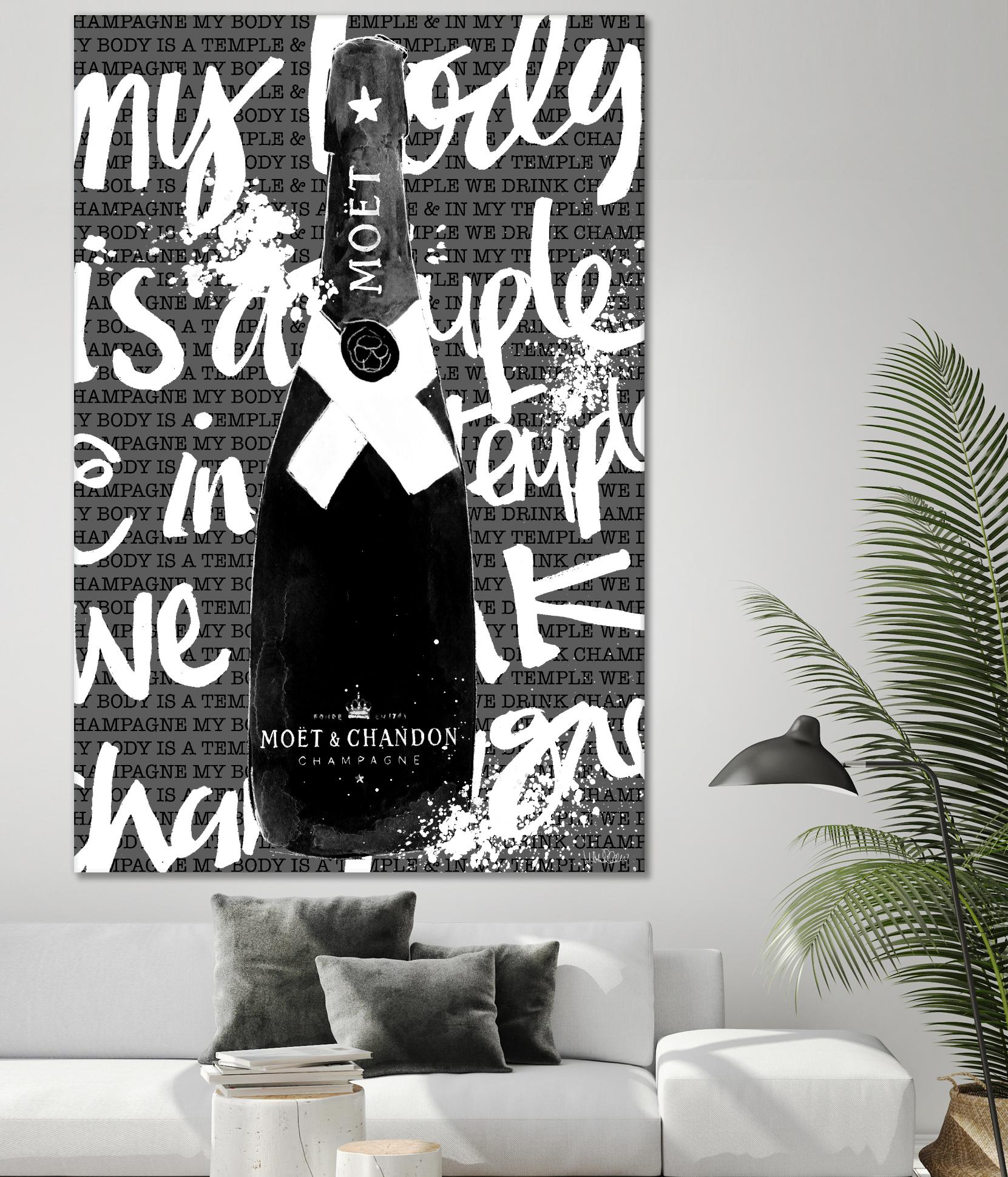 Monochrome Moet Chandon by Mercedes Lopez Charro on GIANT ART